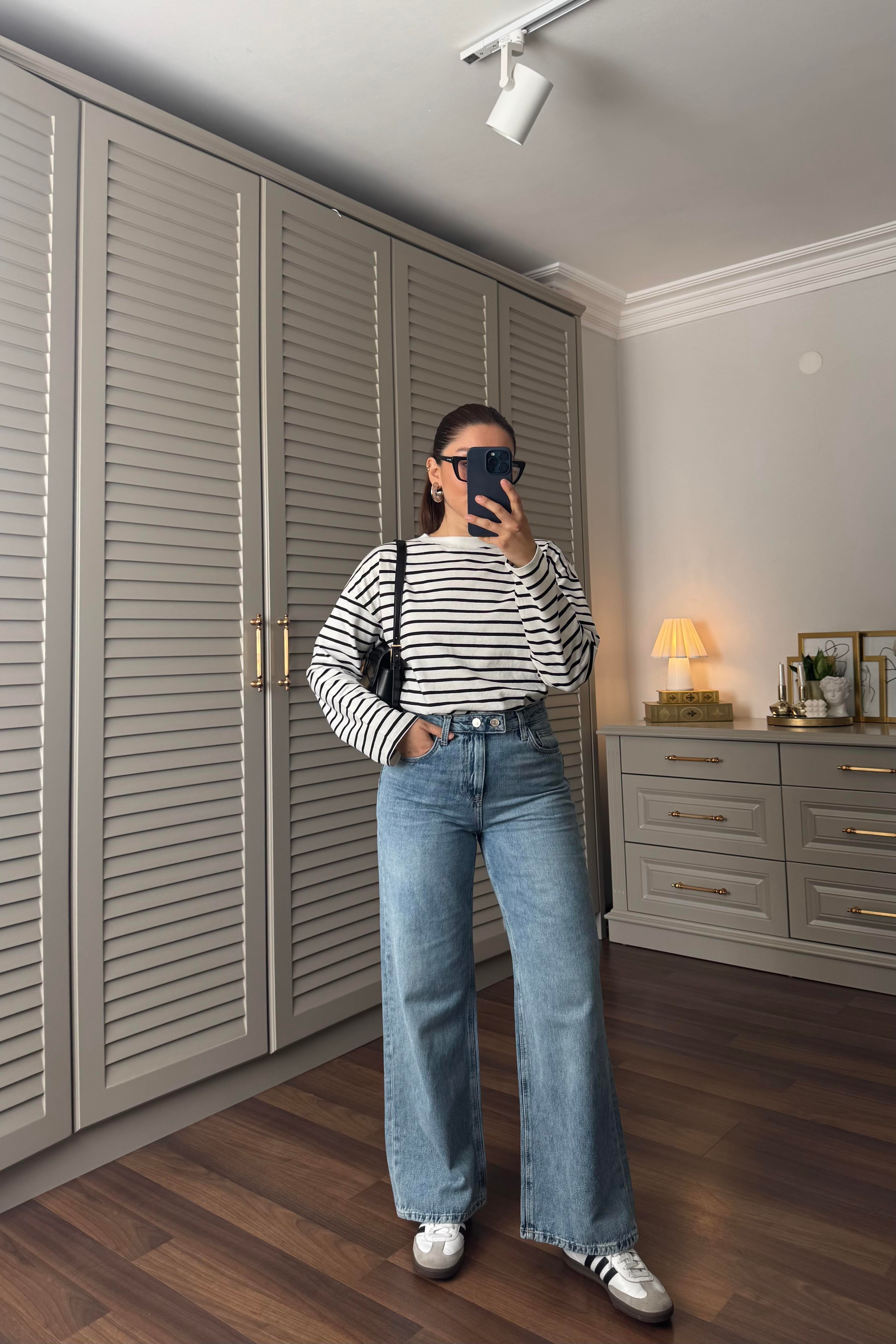 ÇİFT DÜĞMELİ YÜKSEK BEL JEAN COLİN'S