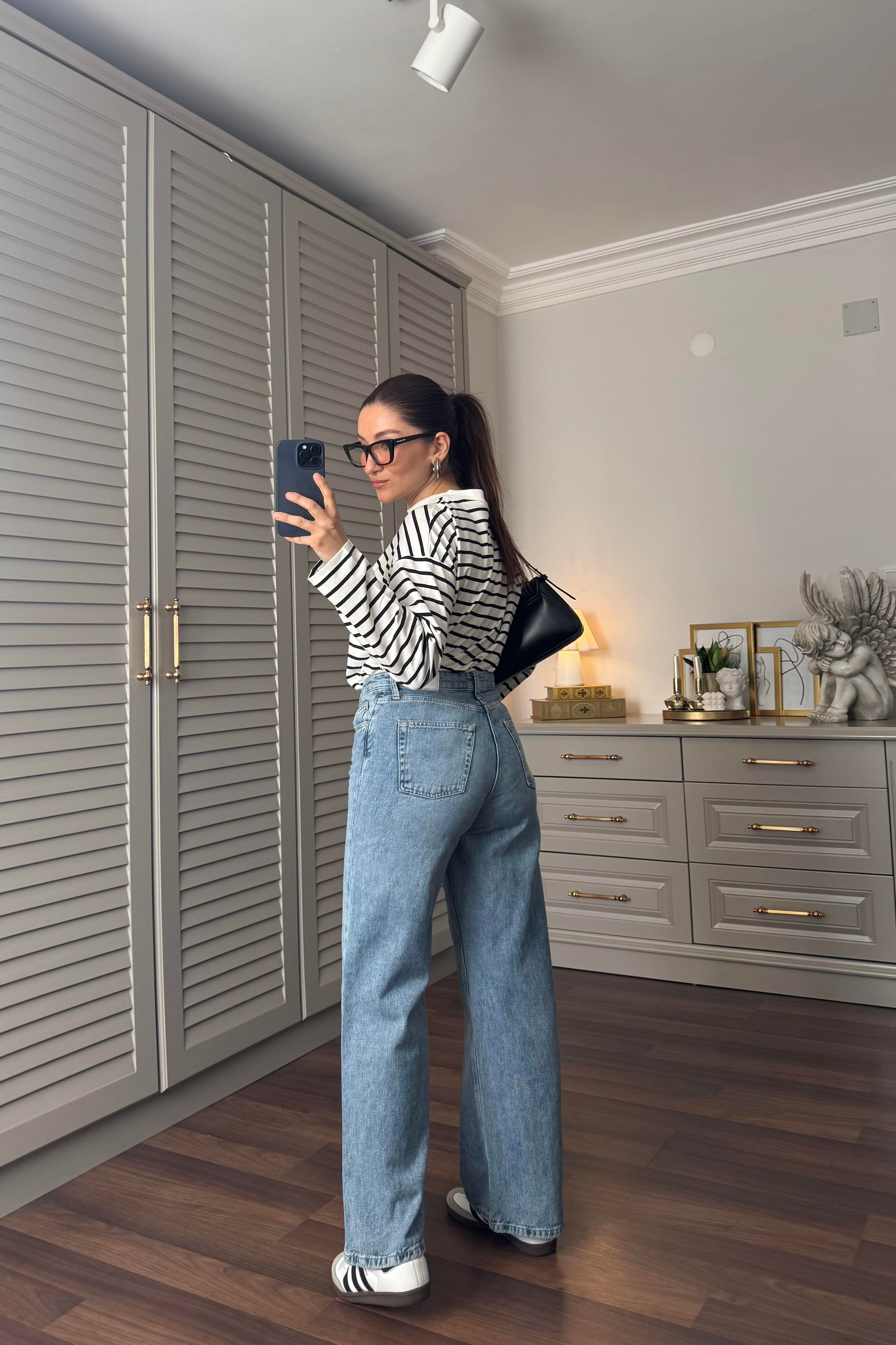 ÇİFT DÜĞMELİ YÜKSEK BEL JEAN COLİN'S