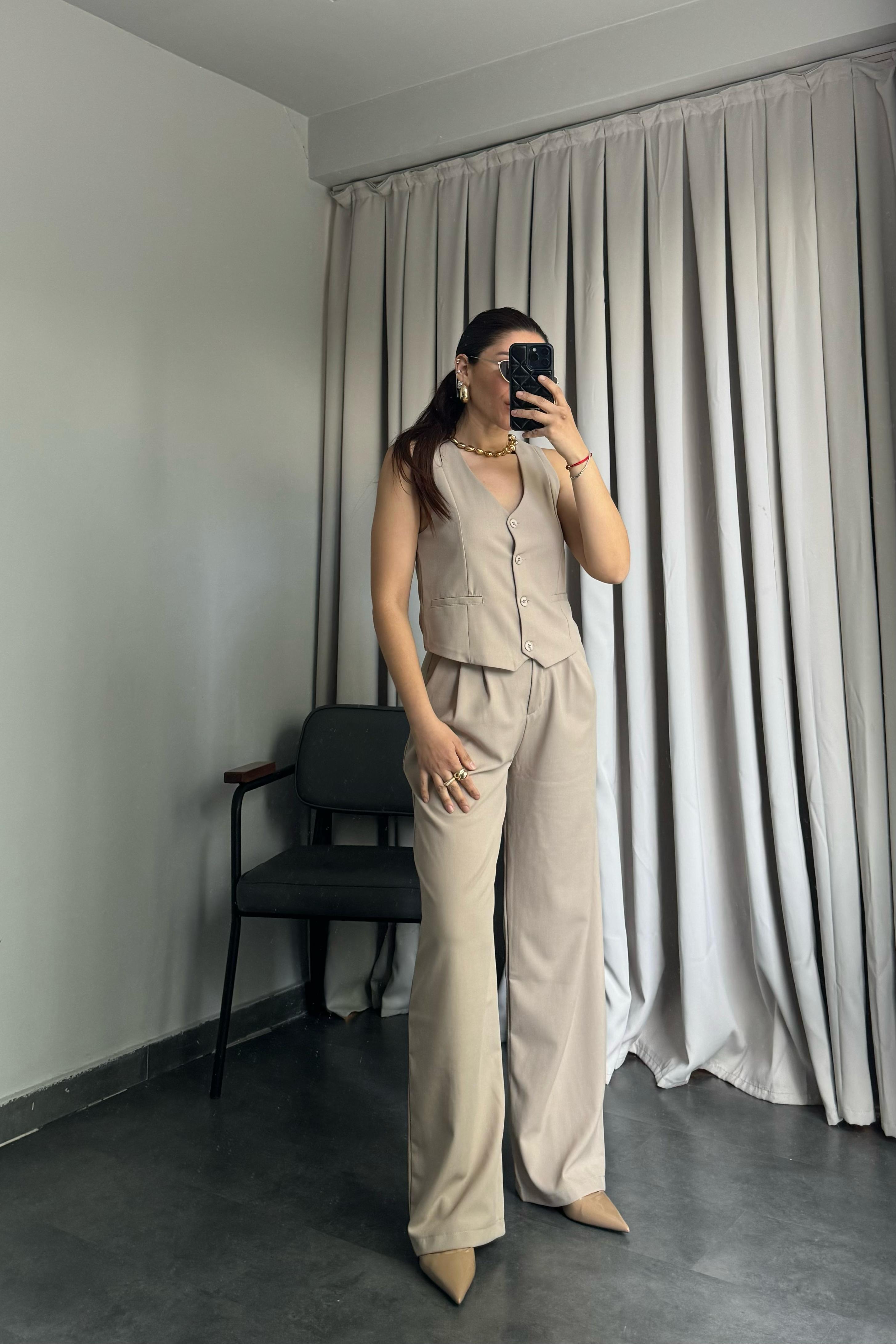 ÇİFT PİLELİ KEMERLİ PALAZZO/8779