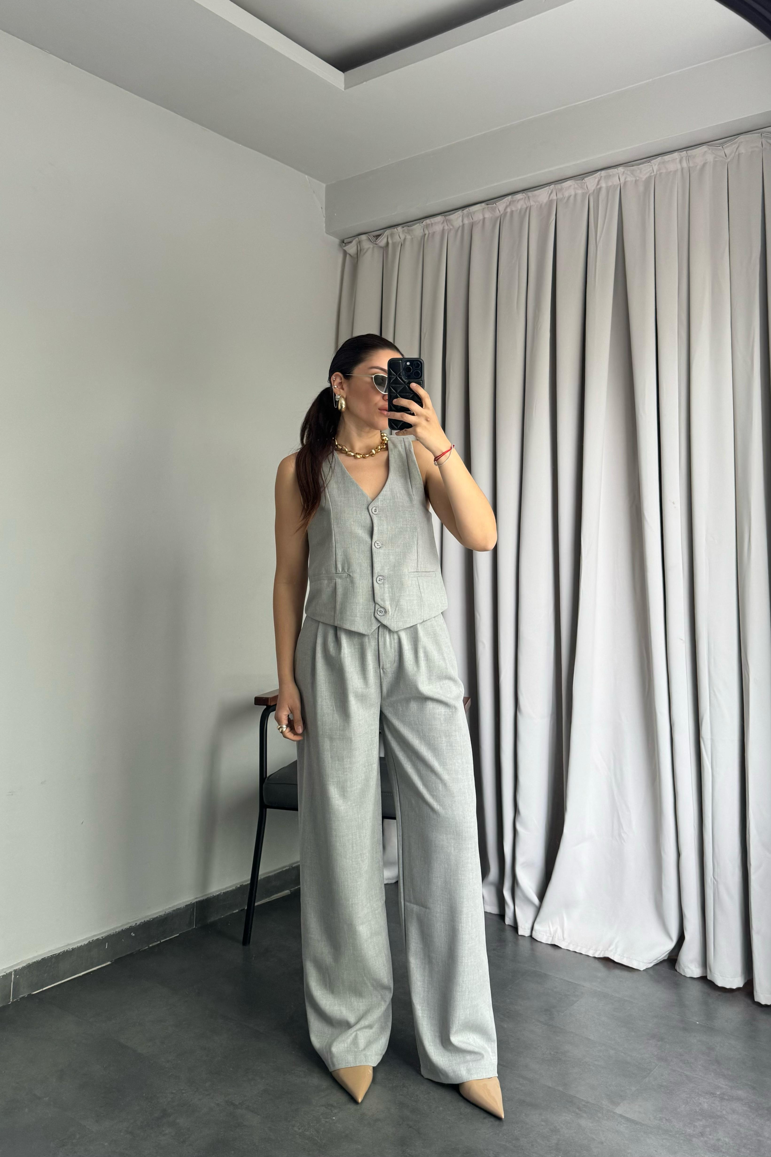 ÇİFT PİLELİ KEMERLİ PALAZZO/8779