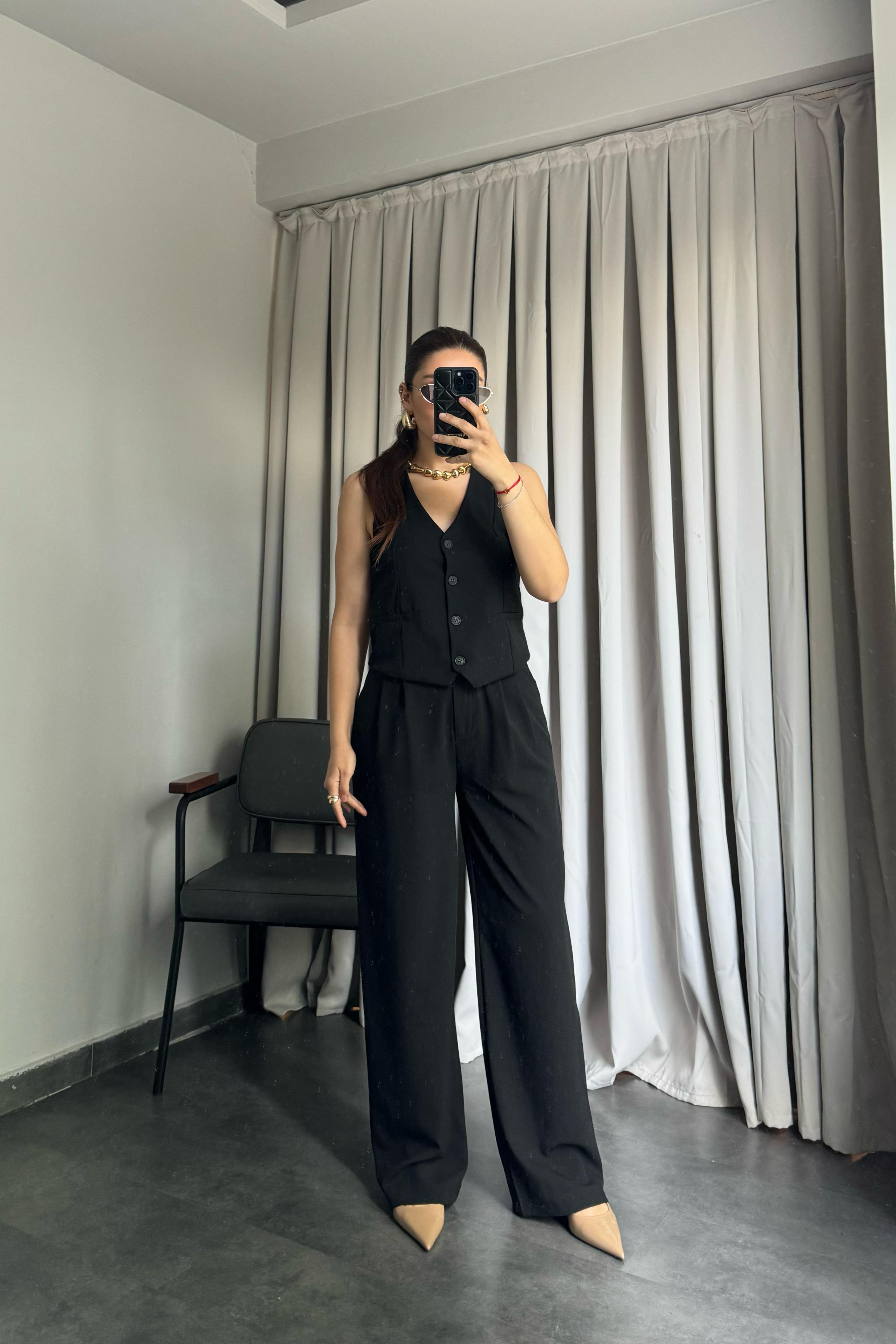 ÇİFT PİLELİ KEMERLİ PALAZZO/8779
