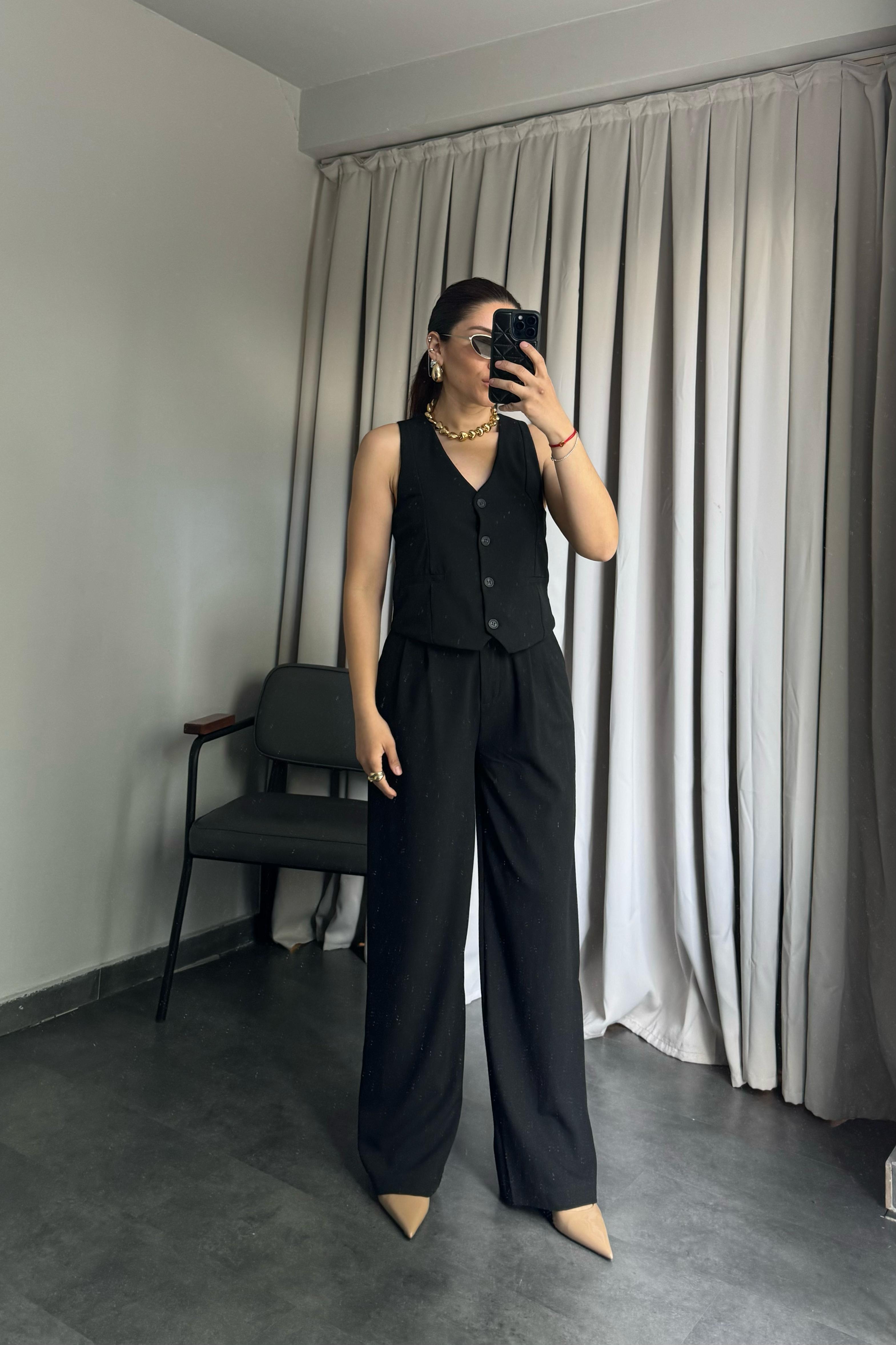 ÇİFT PİLELİ KEMERLİ PALAZZO/8779
