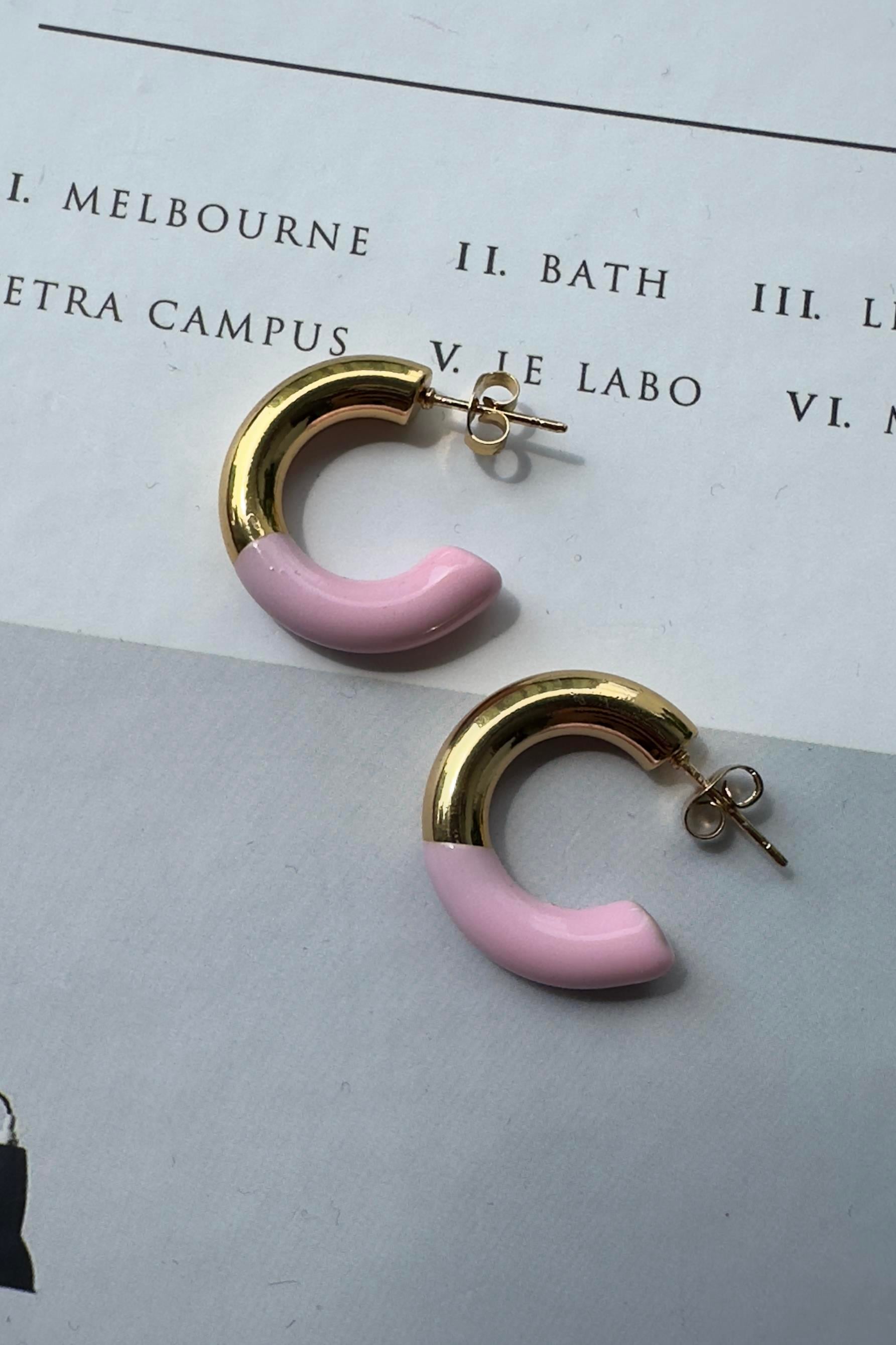 ÇİFT RENKLİ HALKA KÜPE