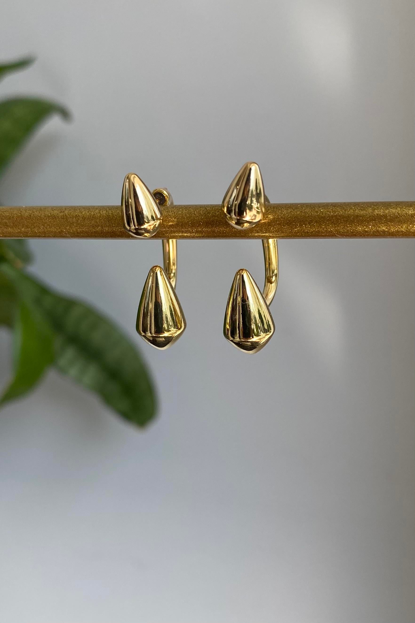 ÇİFT TARAFLI DAMLA KÜPE