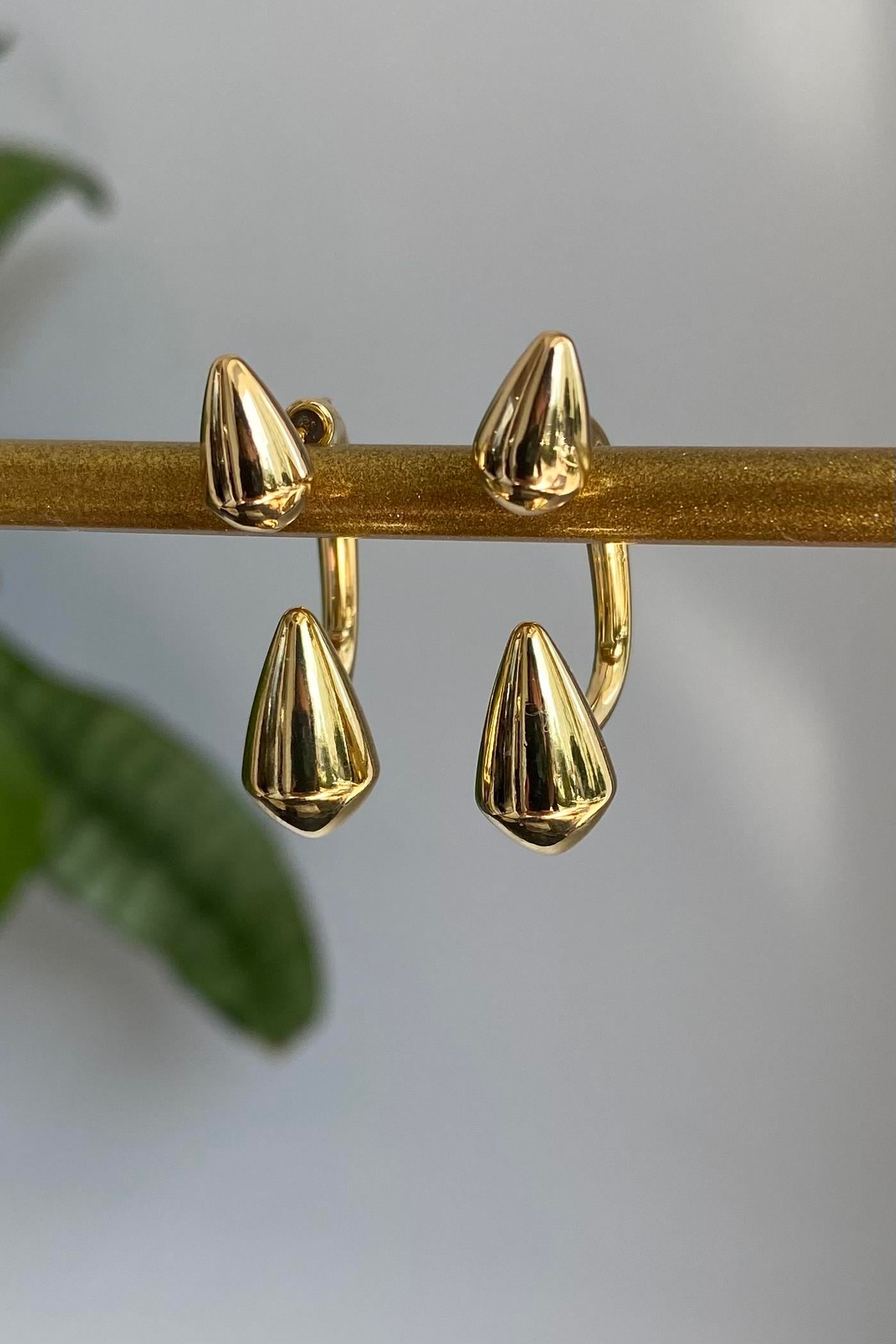 ÇİFT TARAFLI DAMLA KÜPE