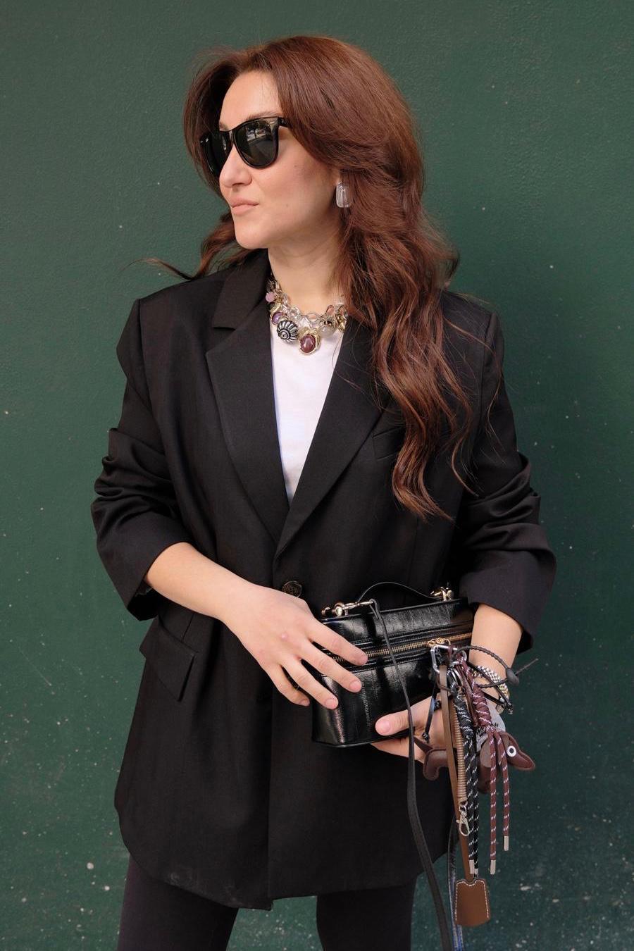 ÇİFT YIRTMAÇLI POLİVİSKON BLAZER CEKET/9484