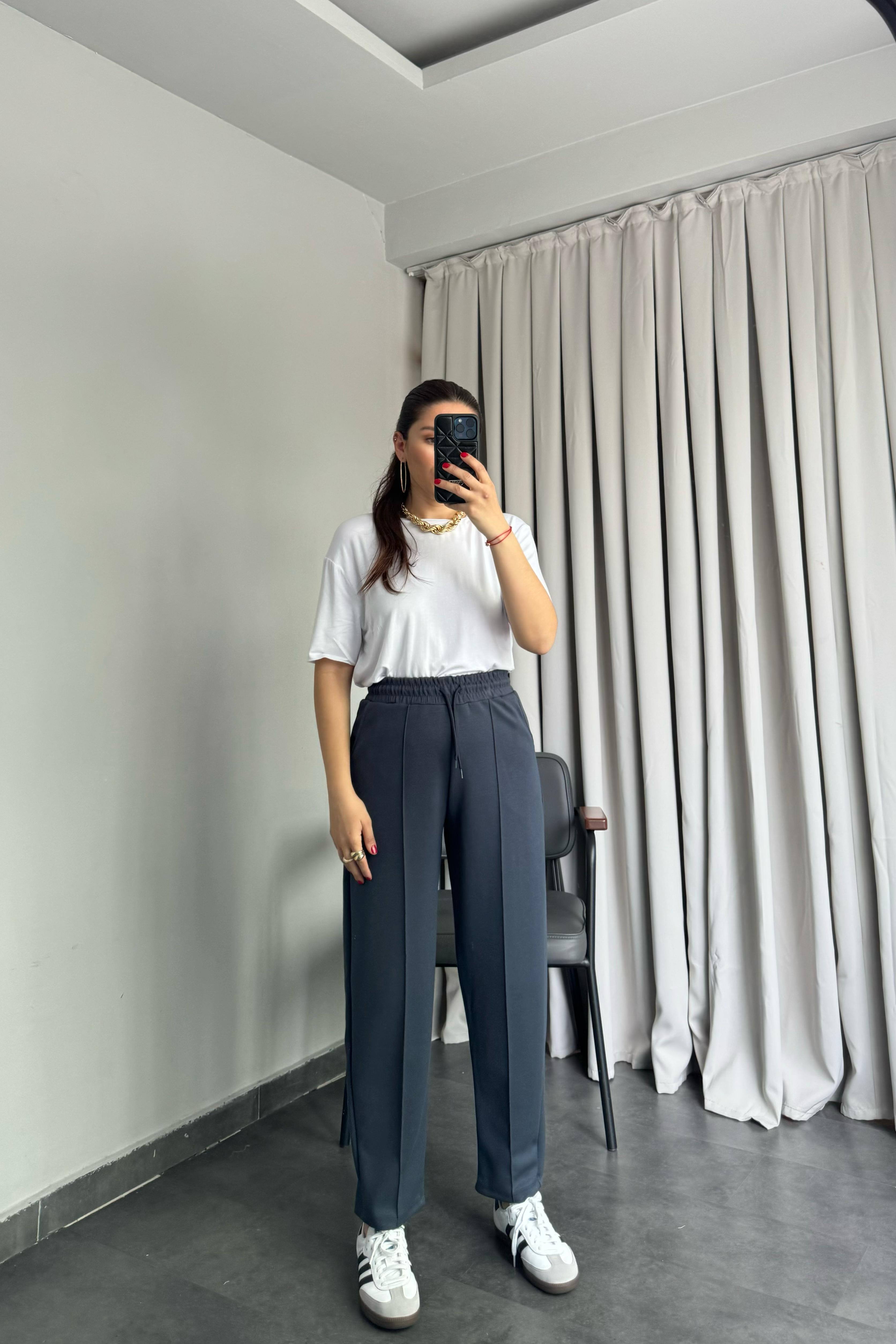 ÇİMA DİKİŞLİ MODAL KUMAŞ EŞOFMAN/3513