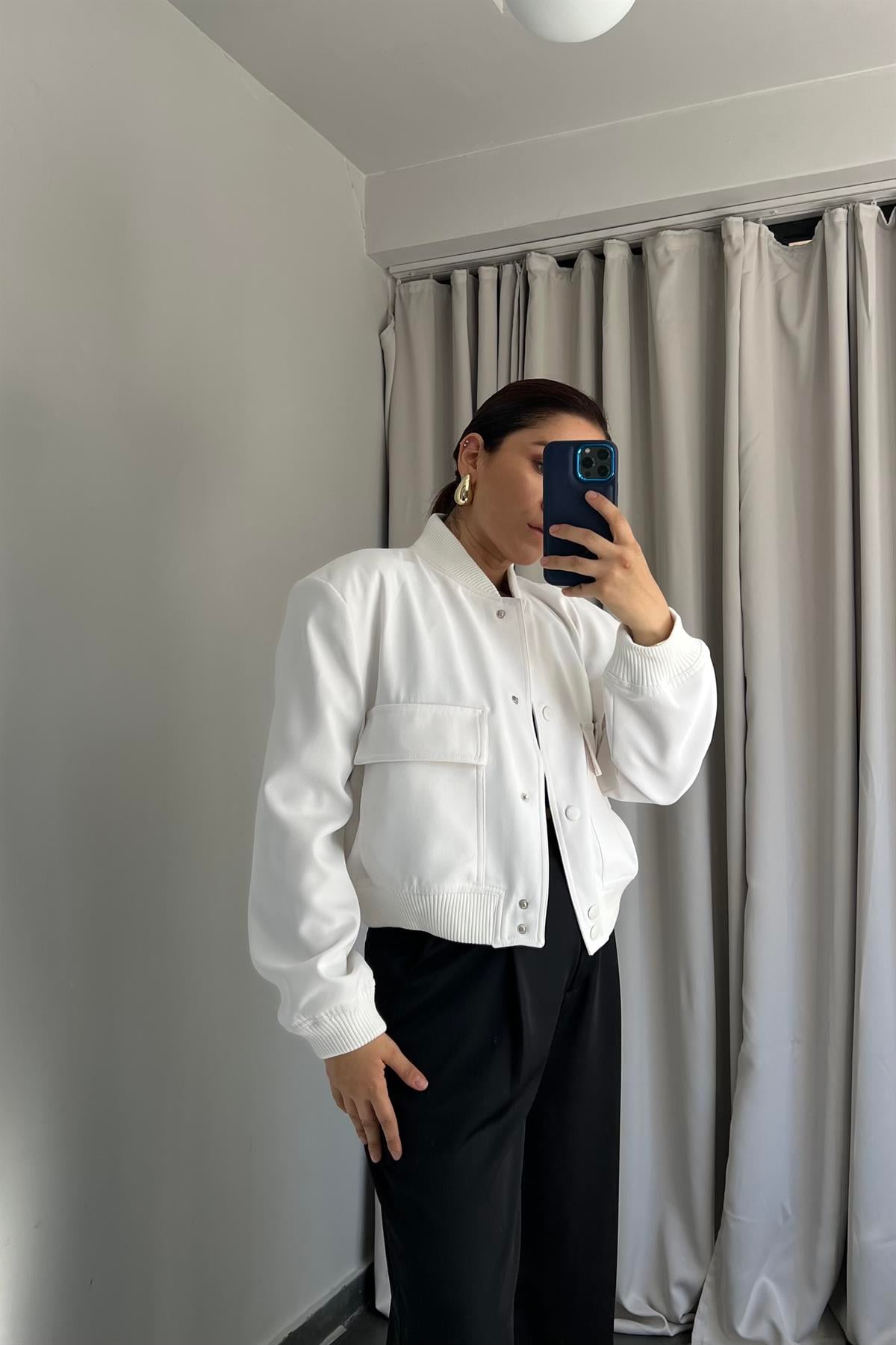 ÇITÇITLI CROP BOMBER CEKET