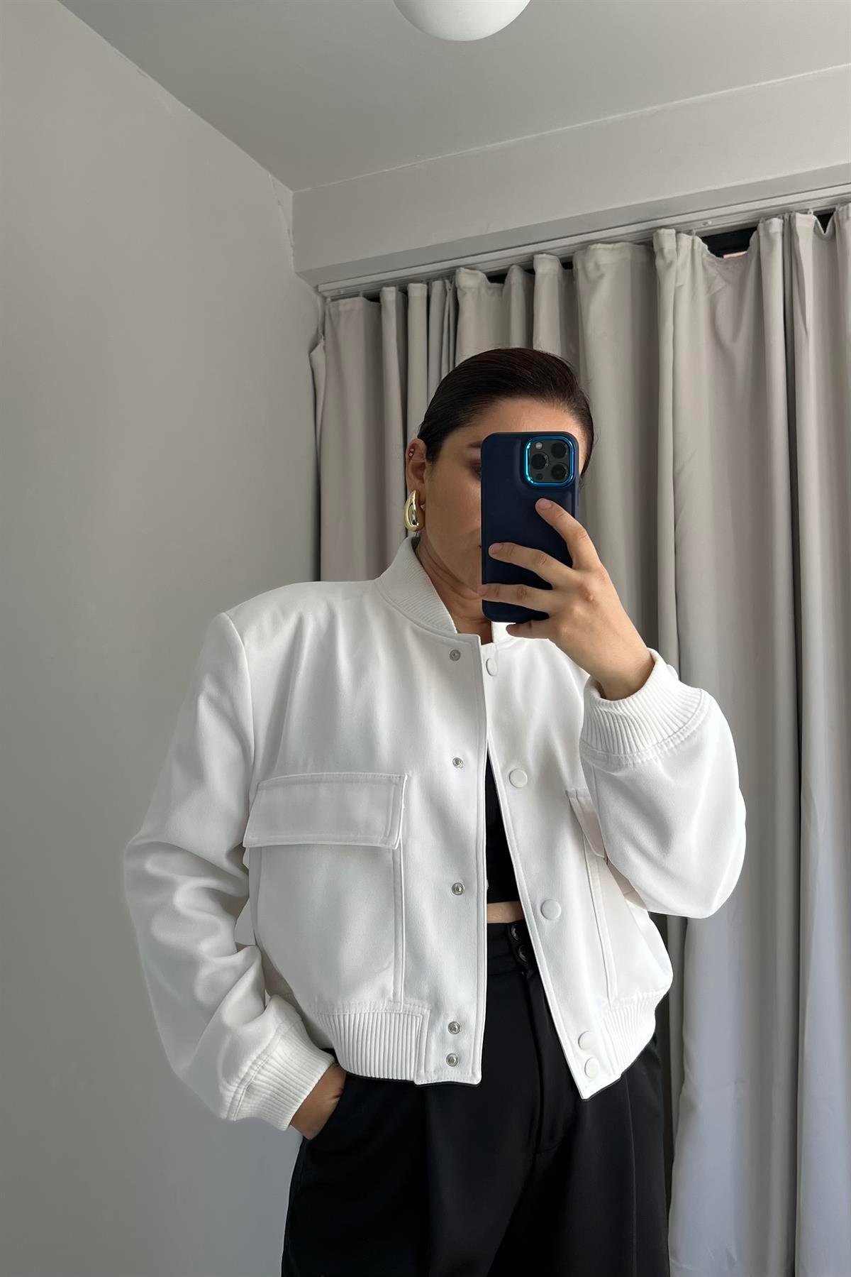 ÇITÇITLI CROP BOMBER CEKET