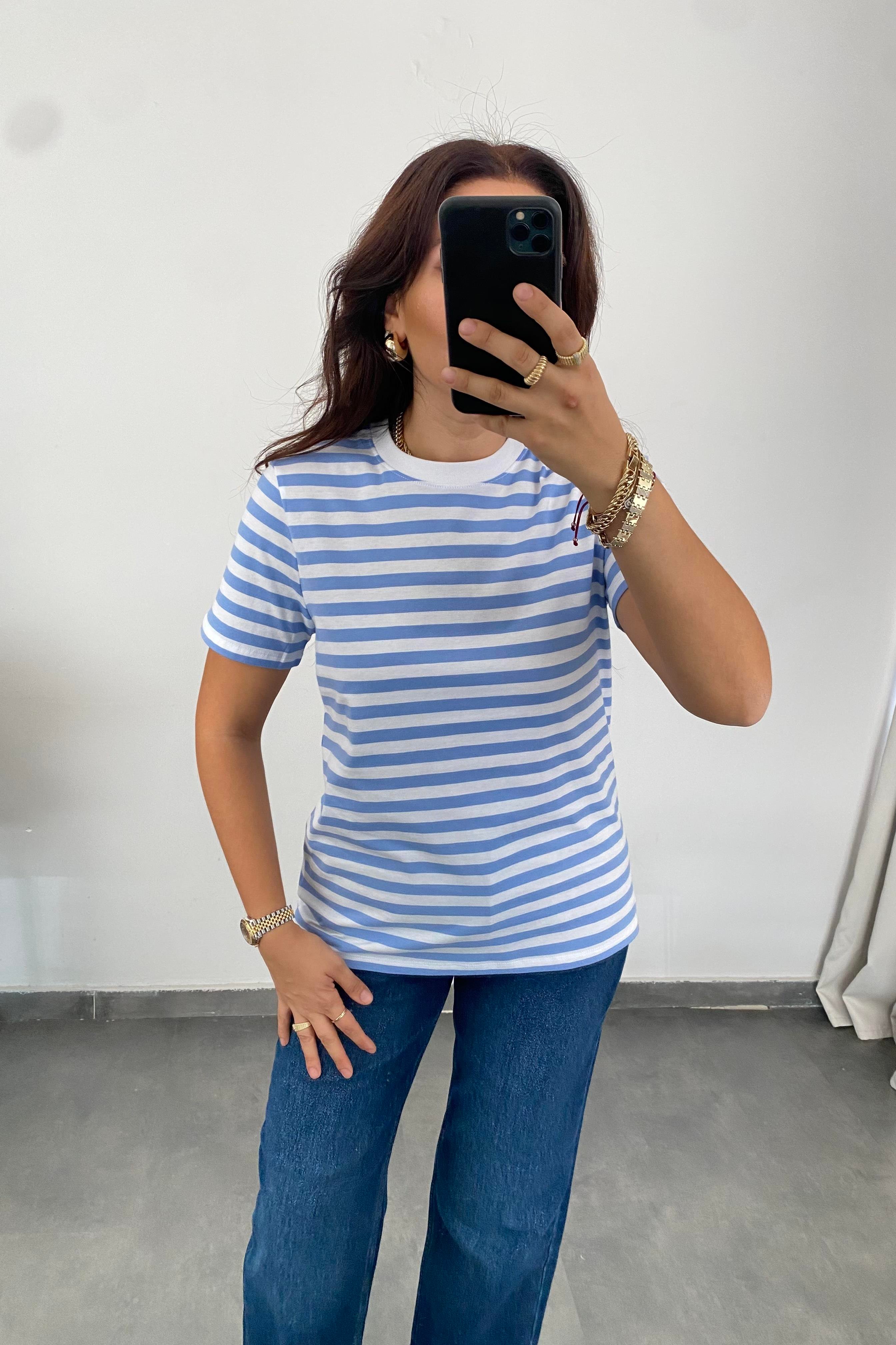 ÇİZGİLİ BASIC T-SHIRT