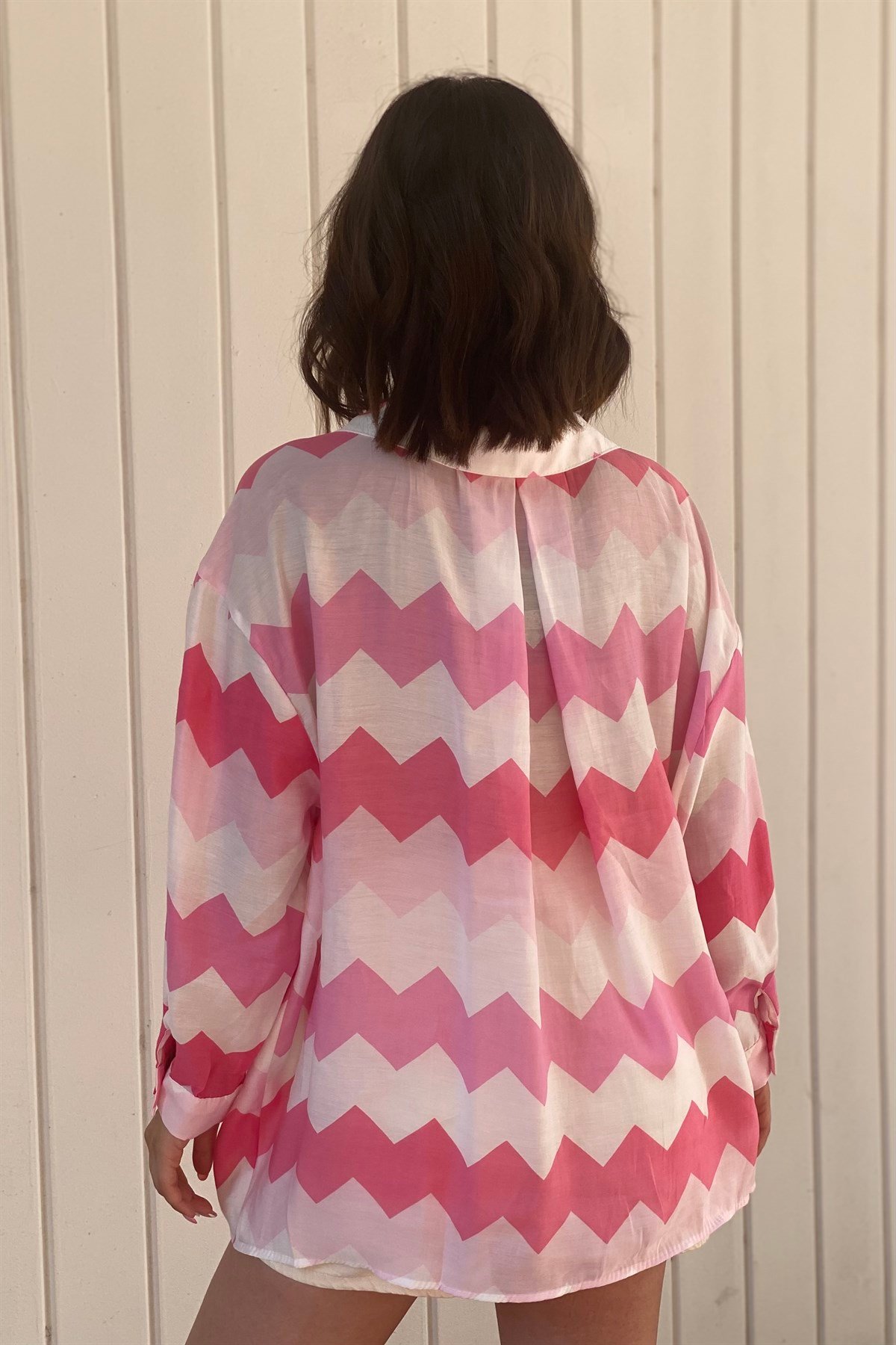DESENLİ OVERSIZE GÖMLEK/4734