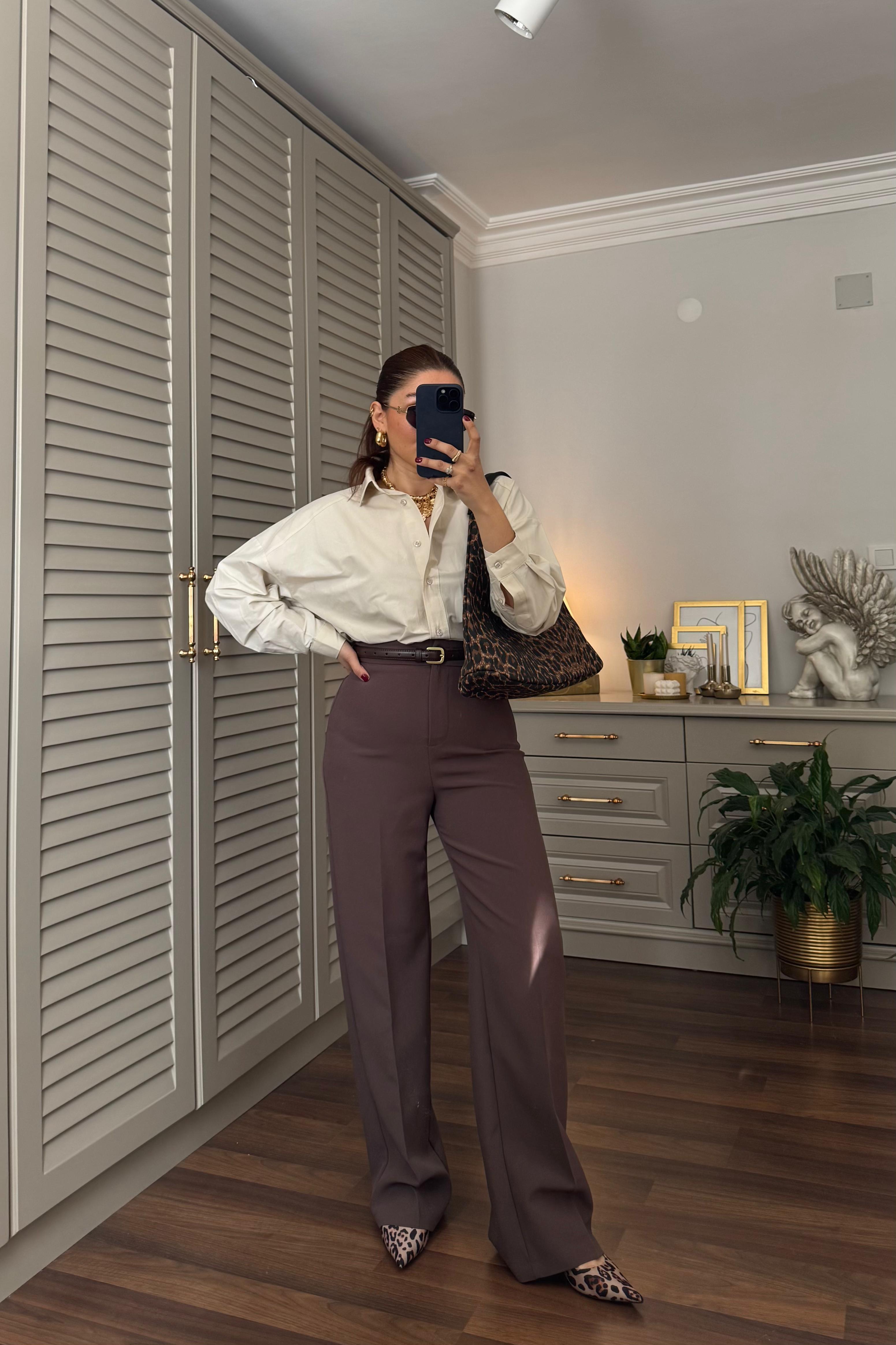 EXTRA YÜKSEK BEL BORU PAÇA PANTOLON/50714