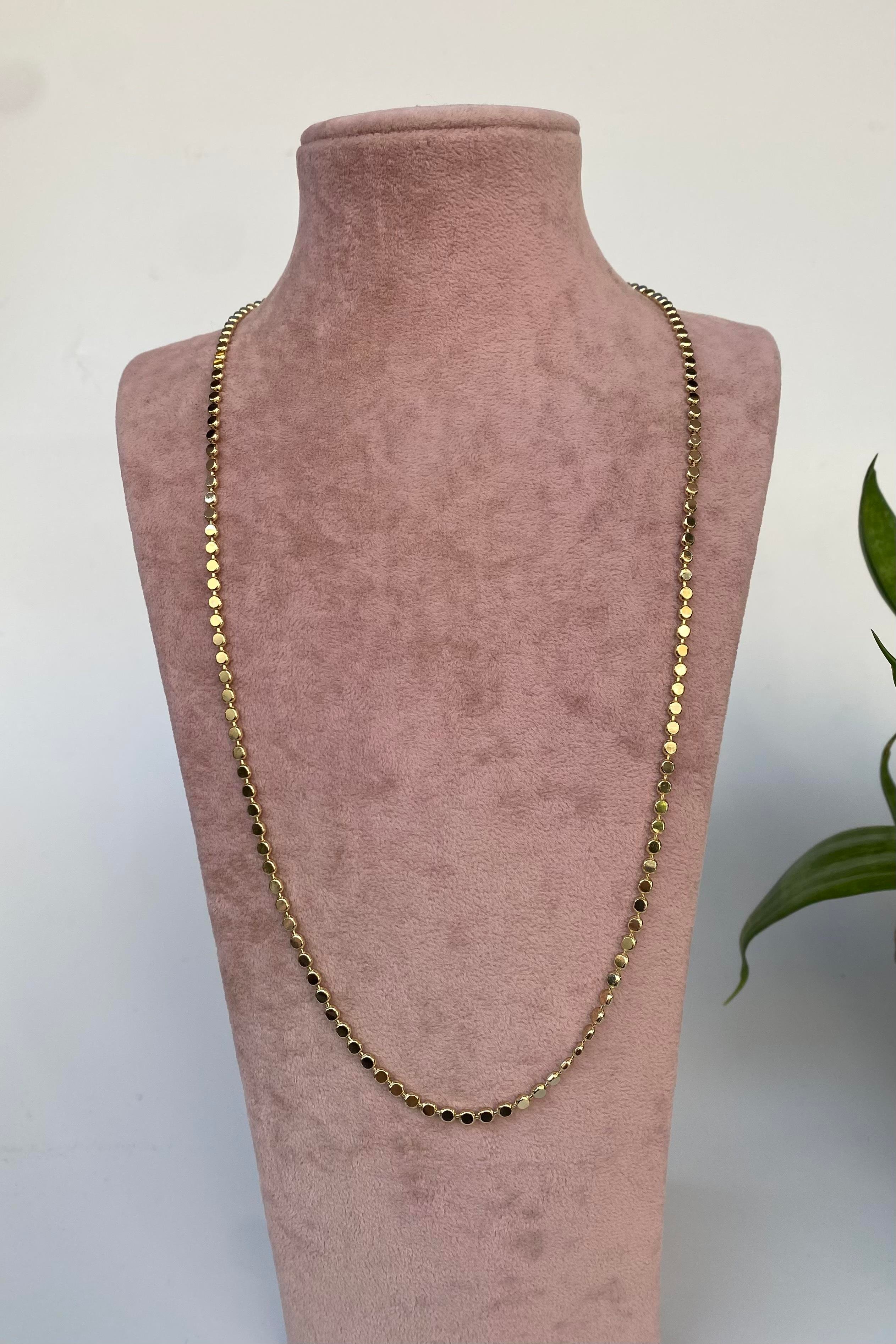 EZME NOKTALI ZİNCİR KOLYE 60CM