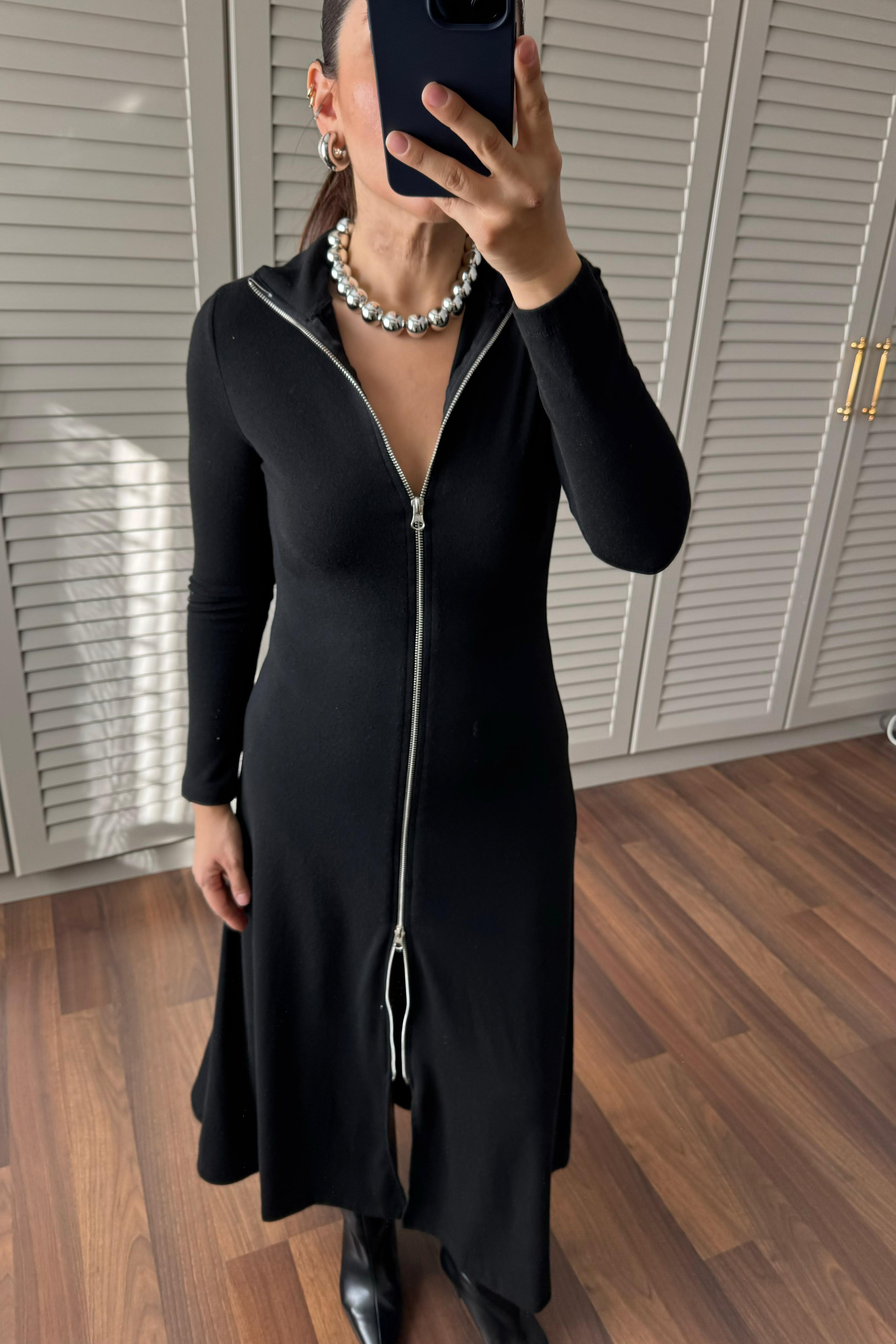 FERMUARLI MAXİ BOY ELBİSE/282037