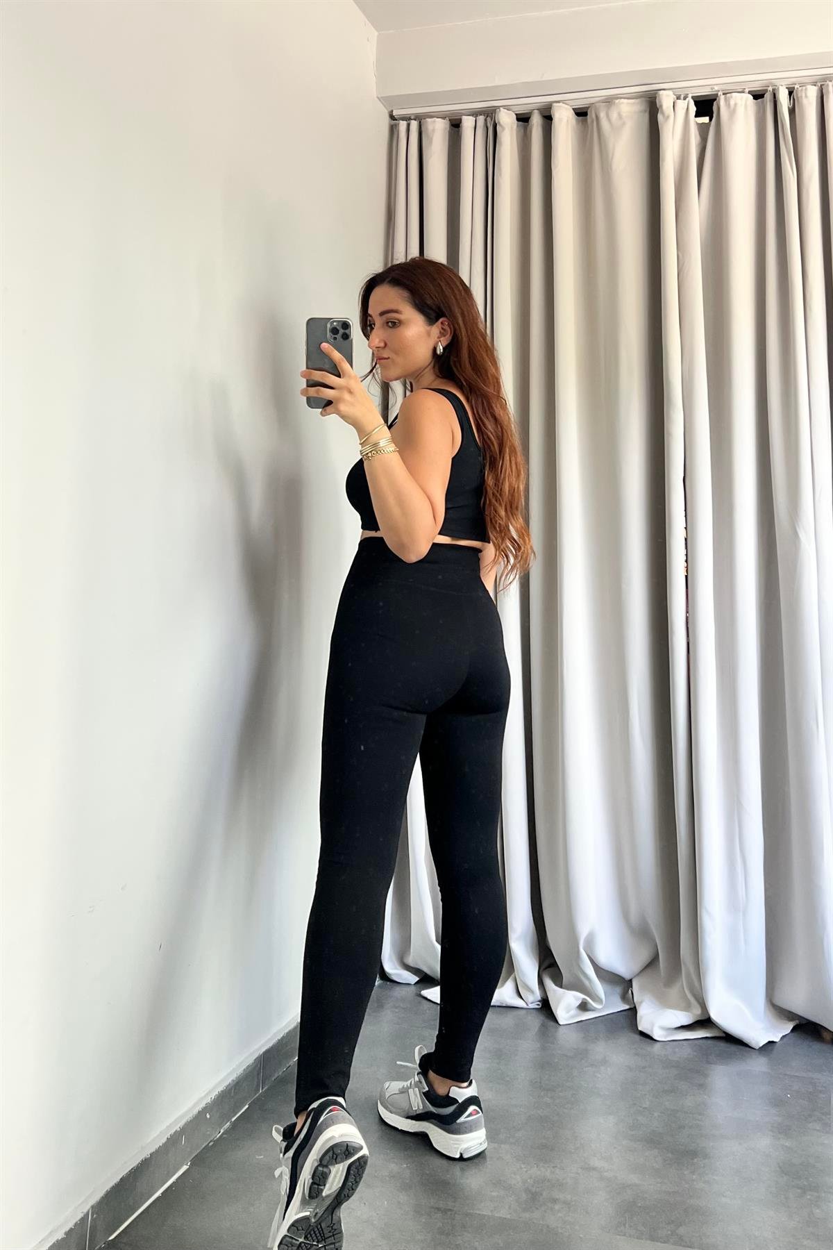 FERMUARLI ÖNÜ İP GEÇMELİ ÇELİK TAYT/3363