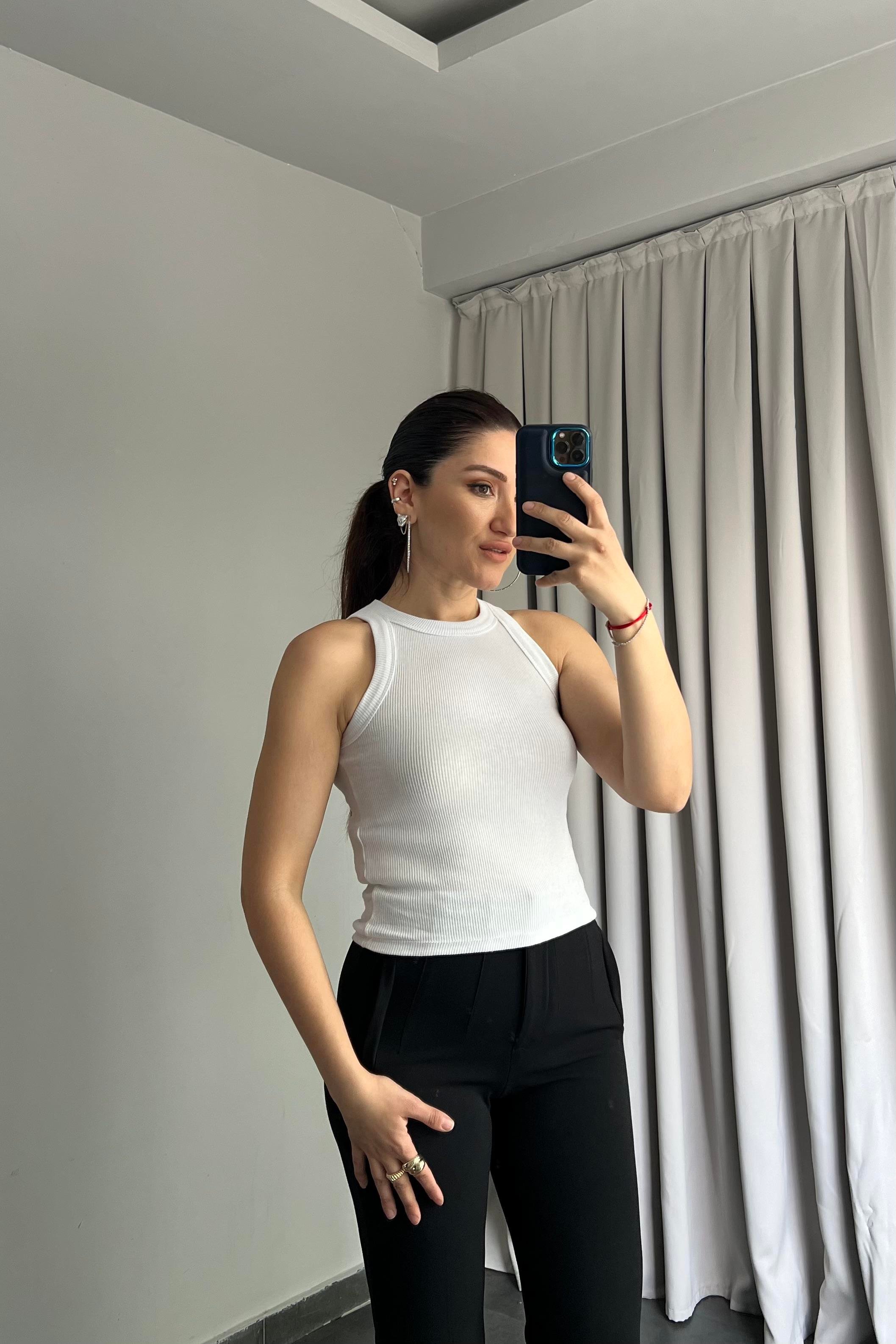 FİTİLLİ HALTER YAKA ATLET