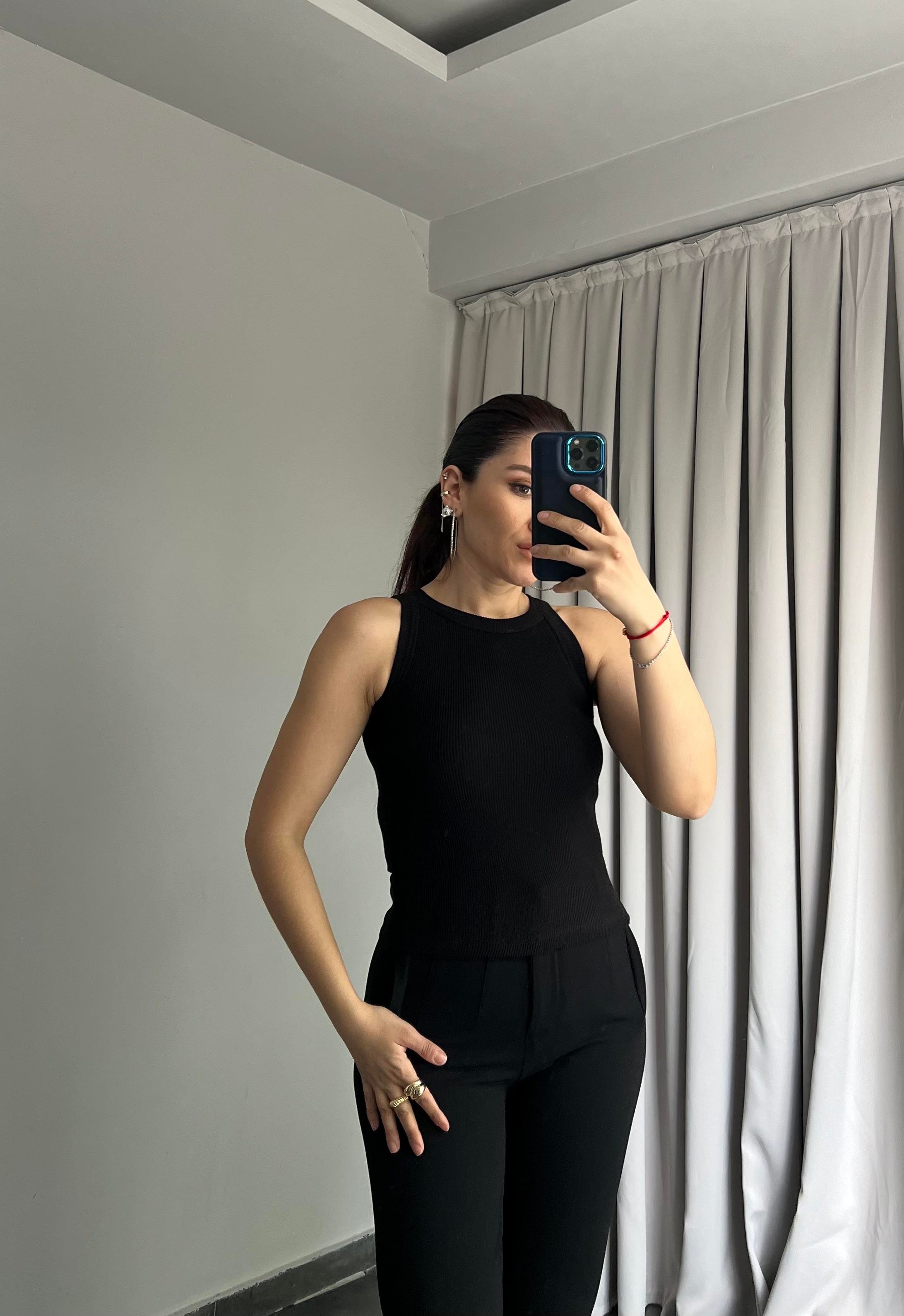 FİTİLLİ HALTER YAKA ATLET