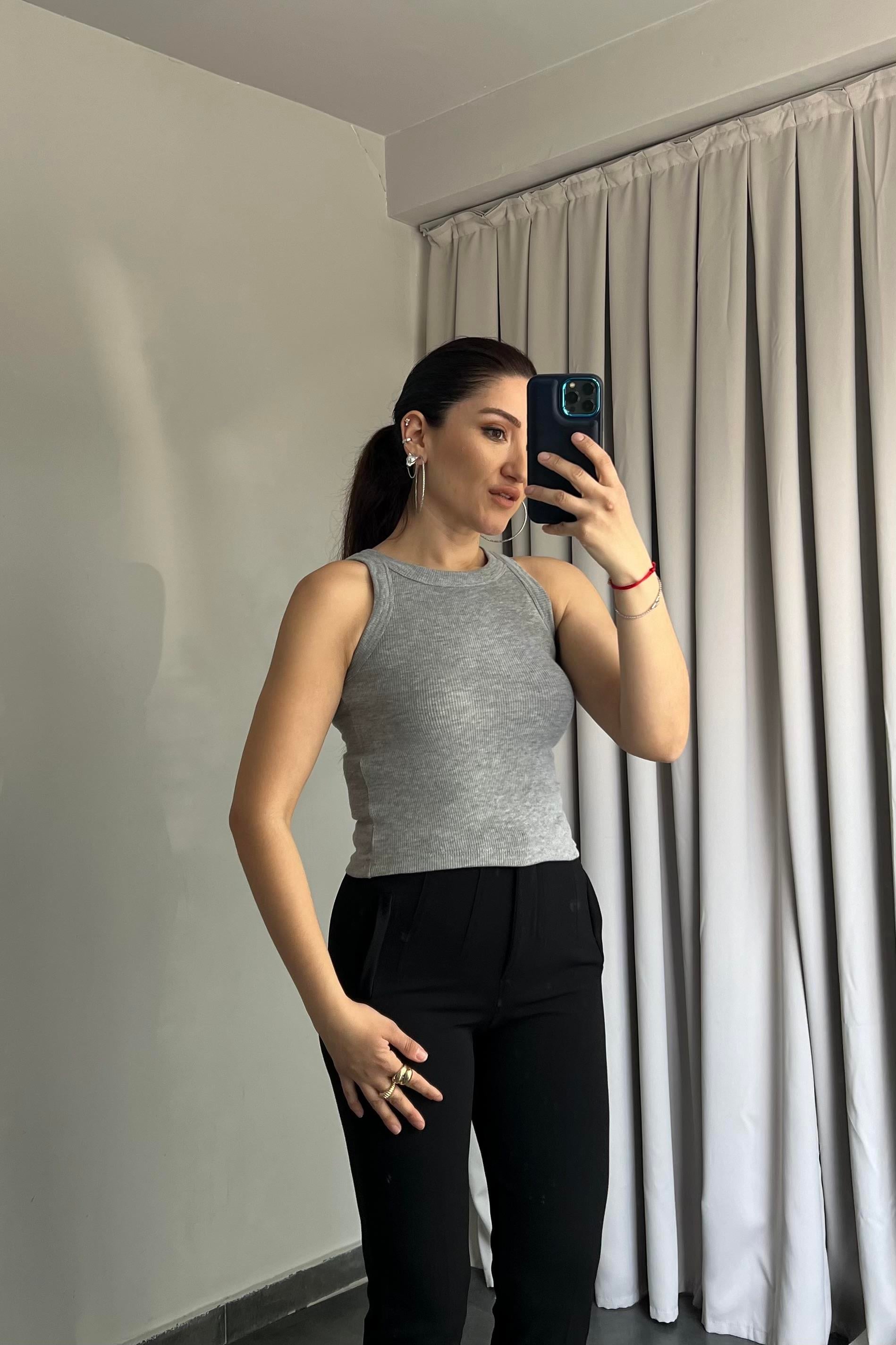 FİTİLLİ HALTER YAKA ATLET