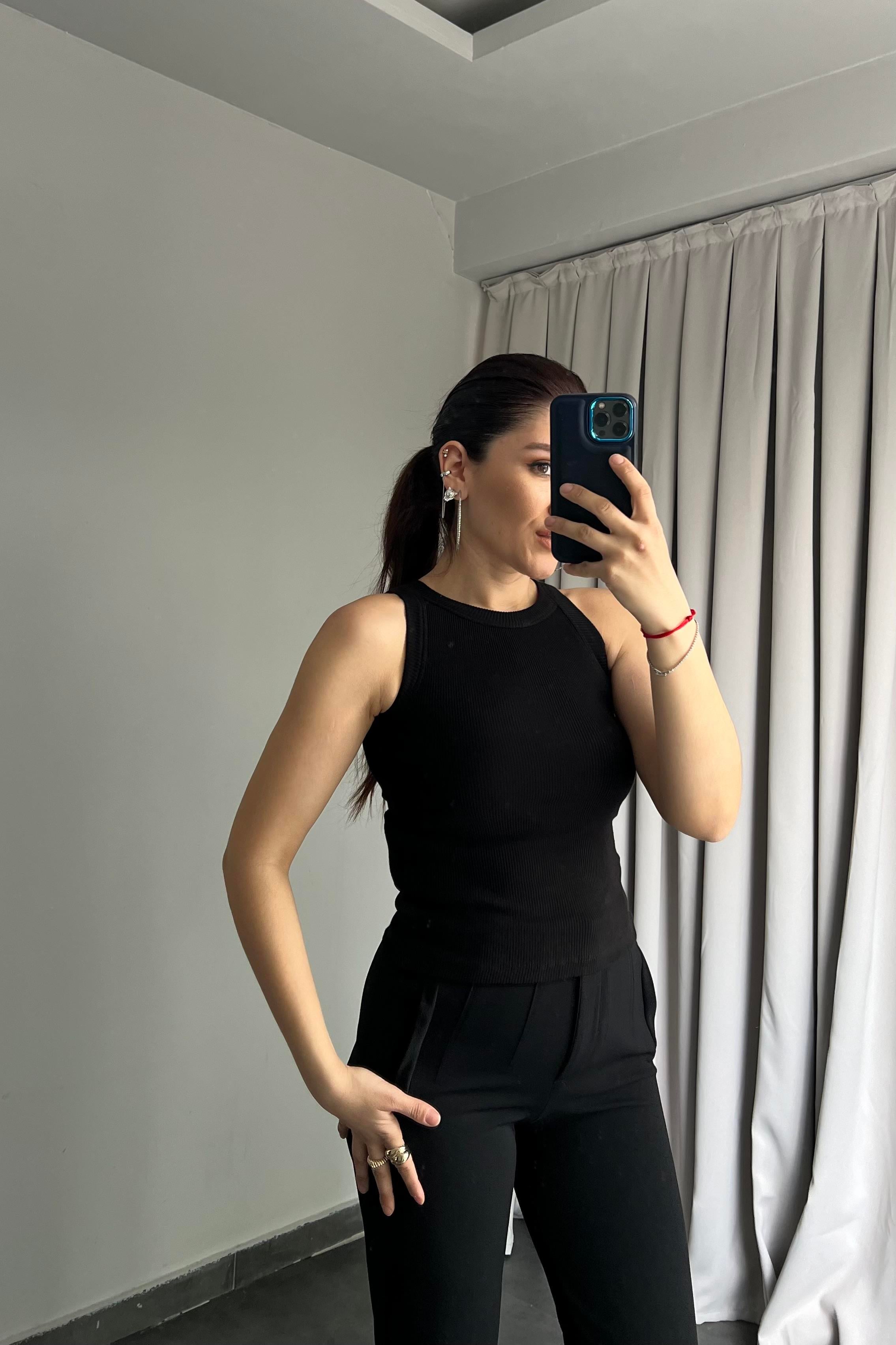 FİTİLLİ HALTER YAKA ATLET