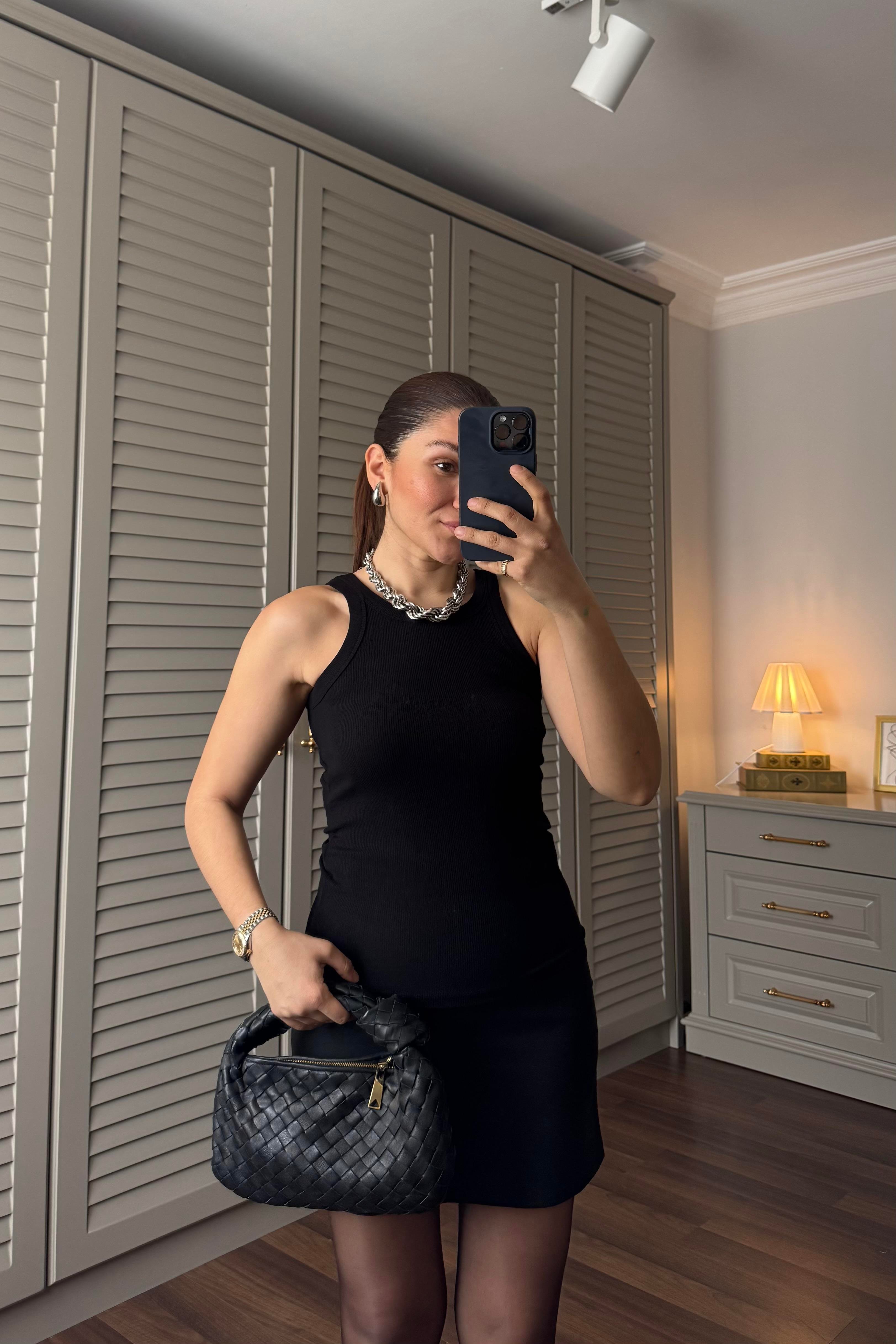 GENİŞ BİYELİ HALTER YAKA ATLET /3861