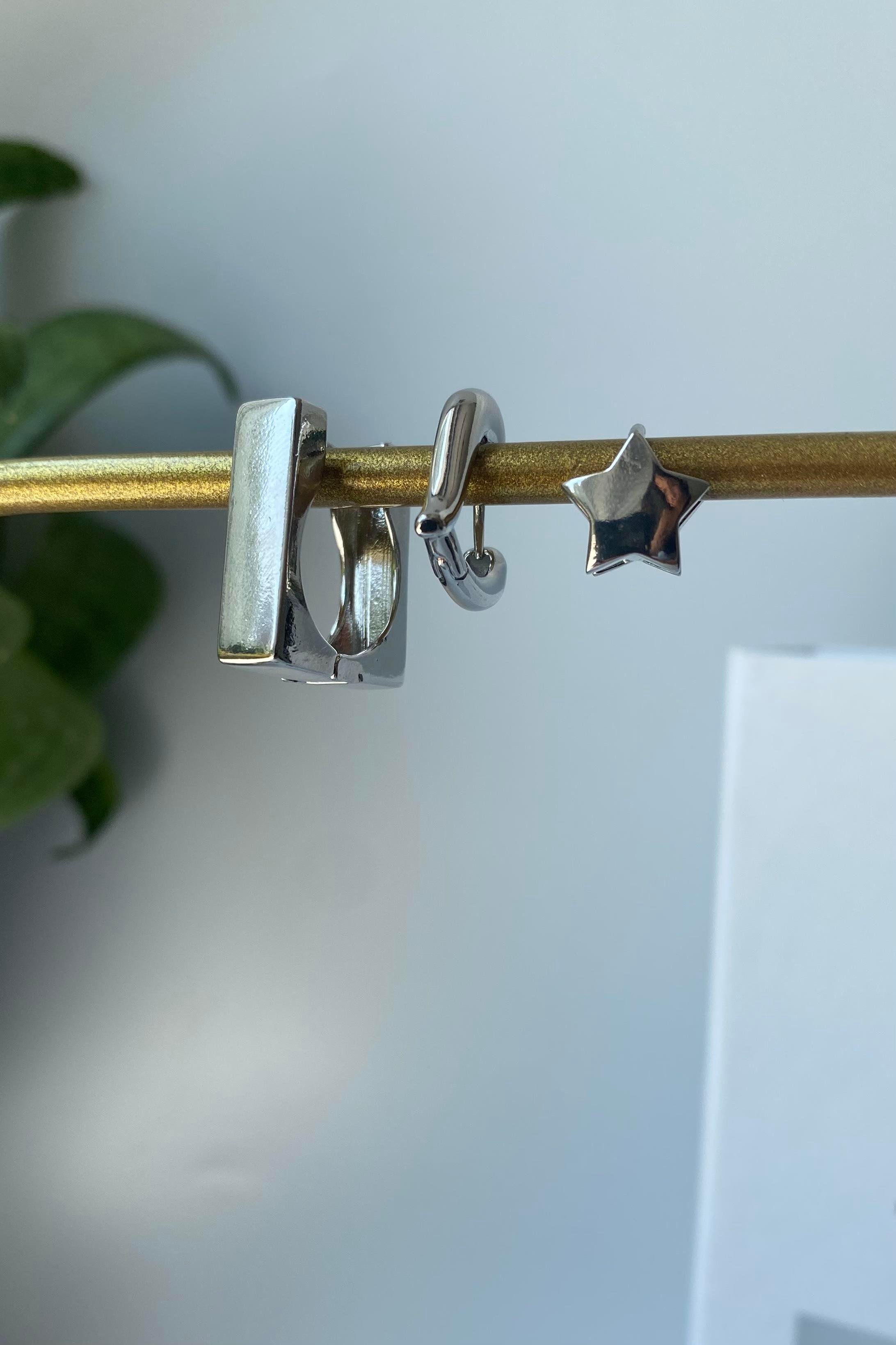 GEOMETRİK ÜÇLÜ KOMBİN KÜPE