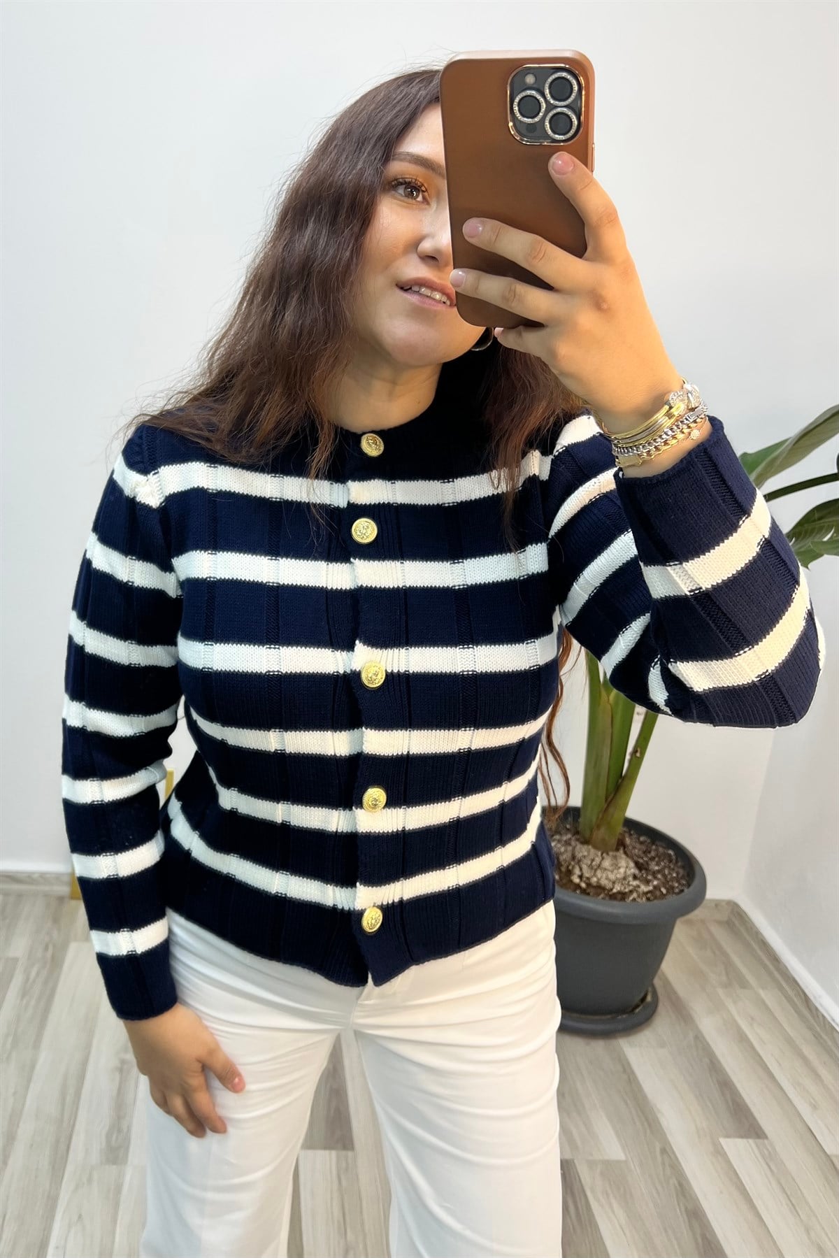 GOLD DÜĞMELİ HIRKA/0555