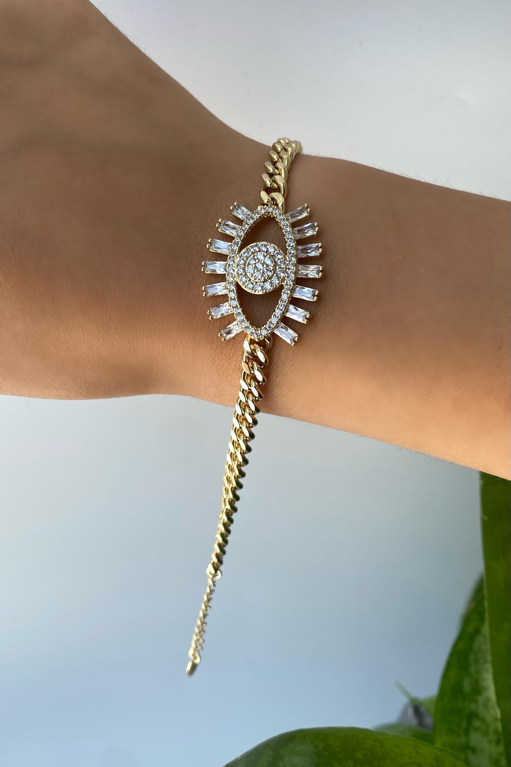 GÖZ TAŞLI BİLEZİK