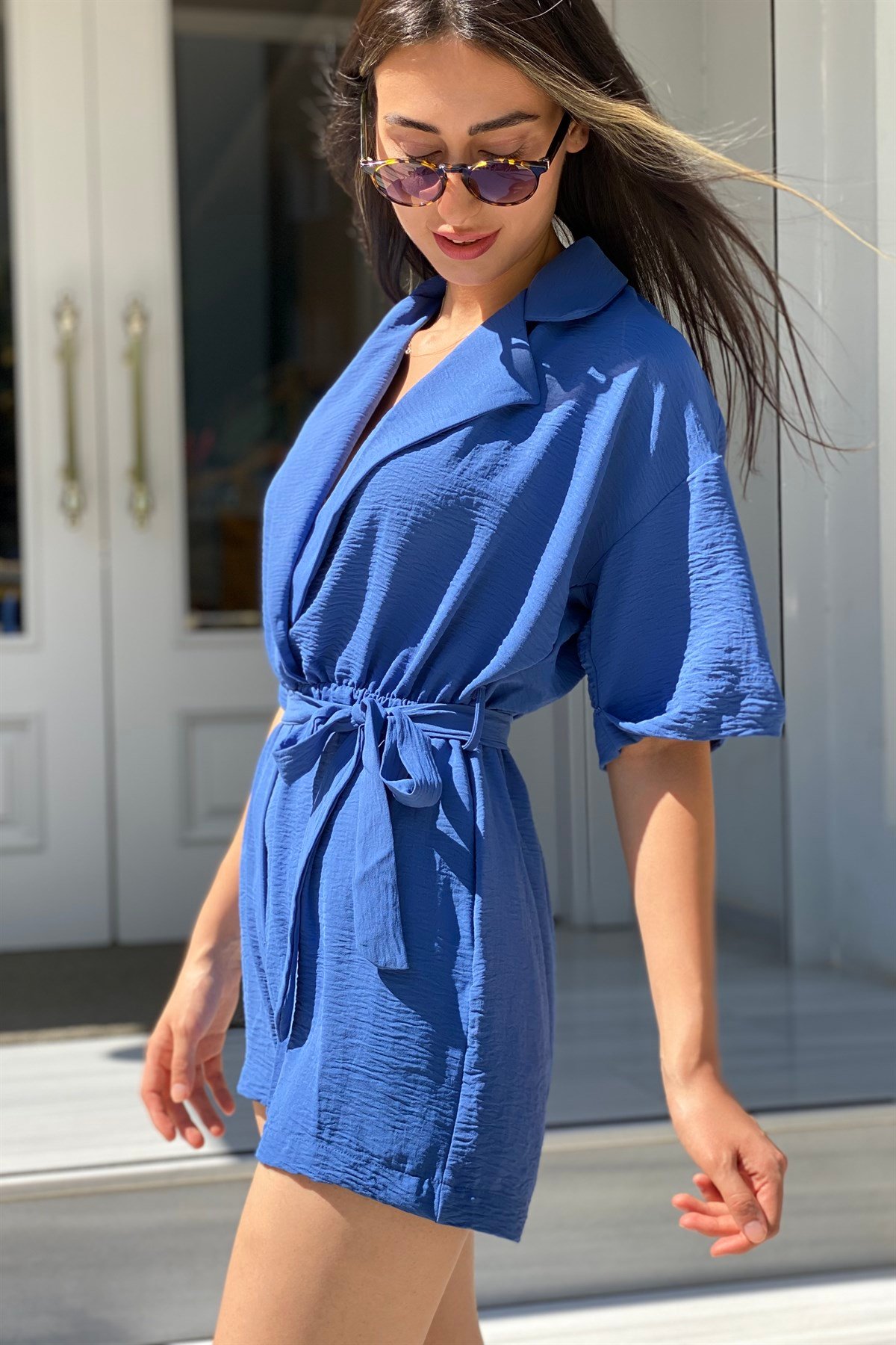 HAKİM YAKA BELİ LASTİKLİ TULUM/1025