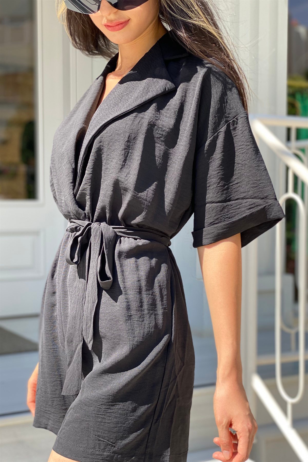 HAKİM YAKA BELİ LASTİKLİ TULUM/1025
