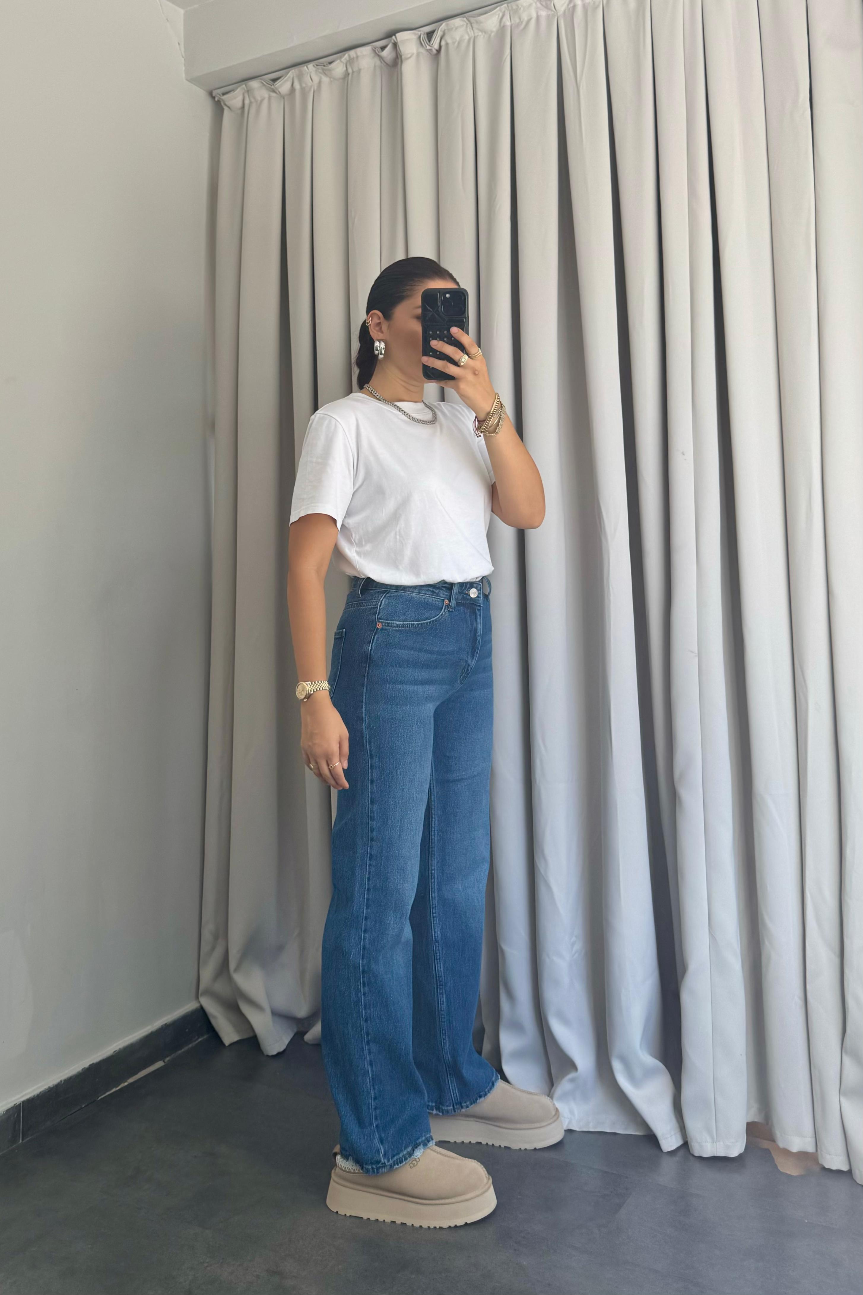 HOLO YÜKSEK BEL BORU PAÇA JEAN ZR