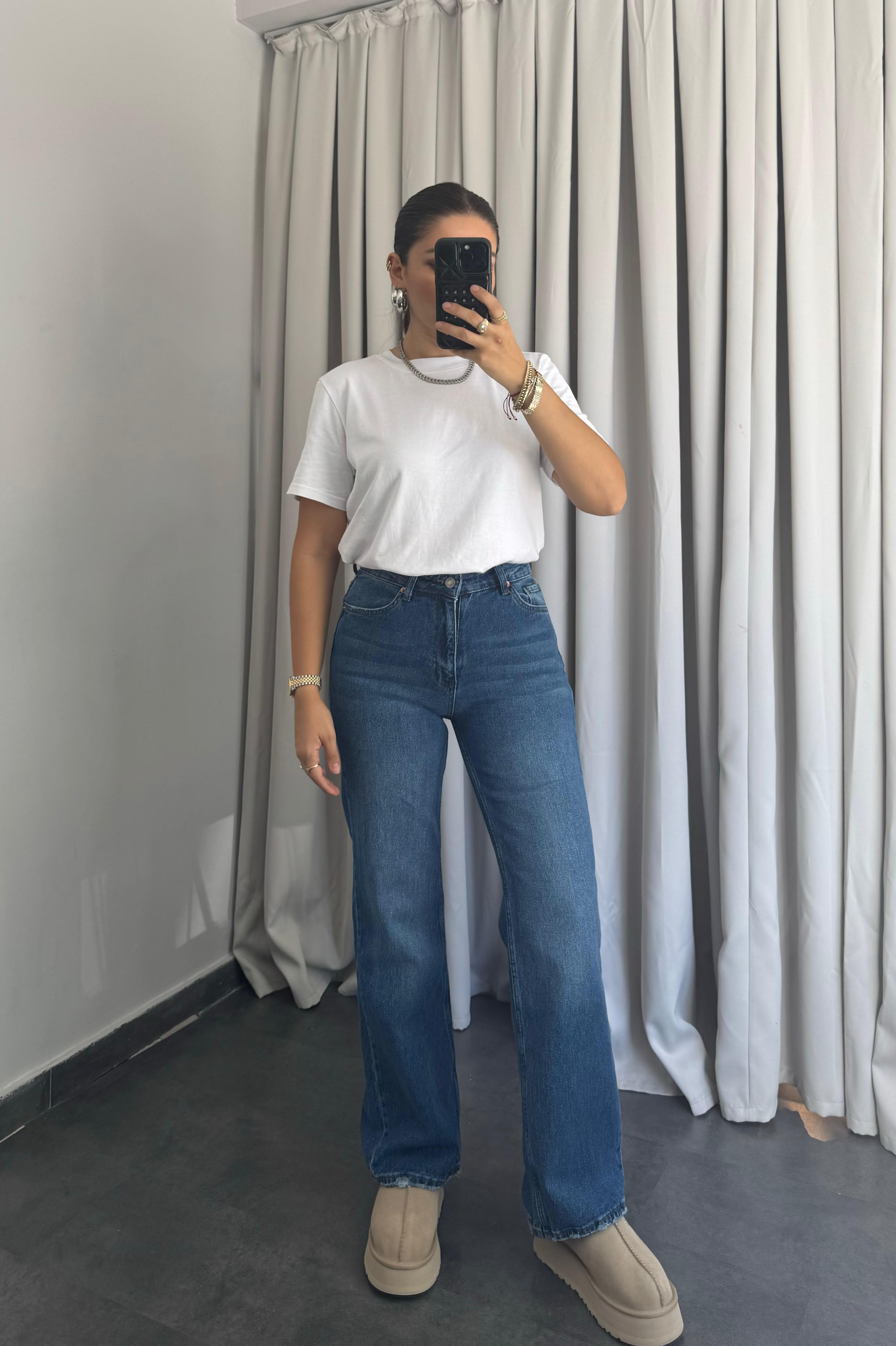 HOLO YÜKSEK BEL BORU PAÇA JEAN ZR