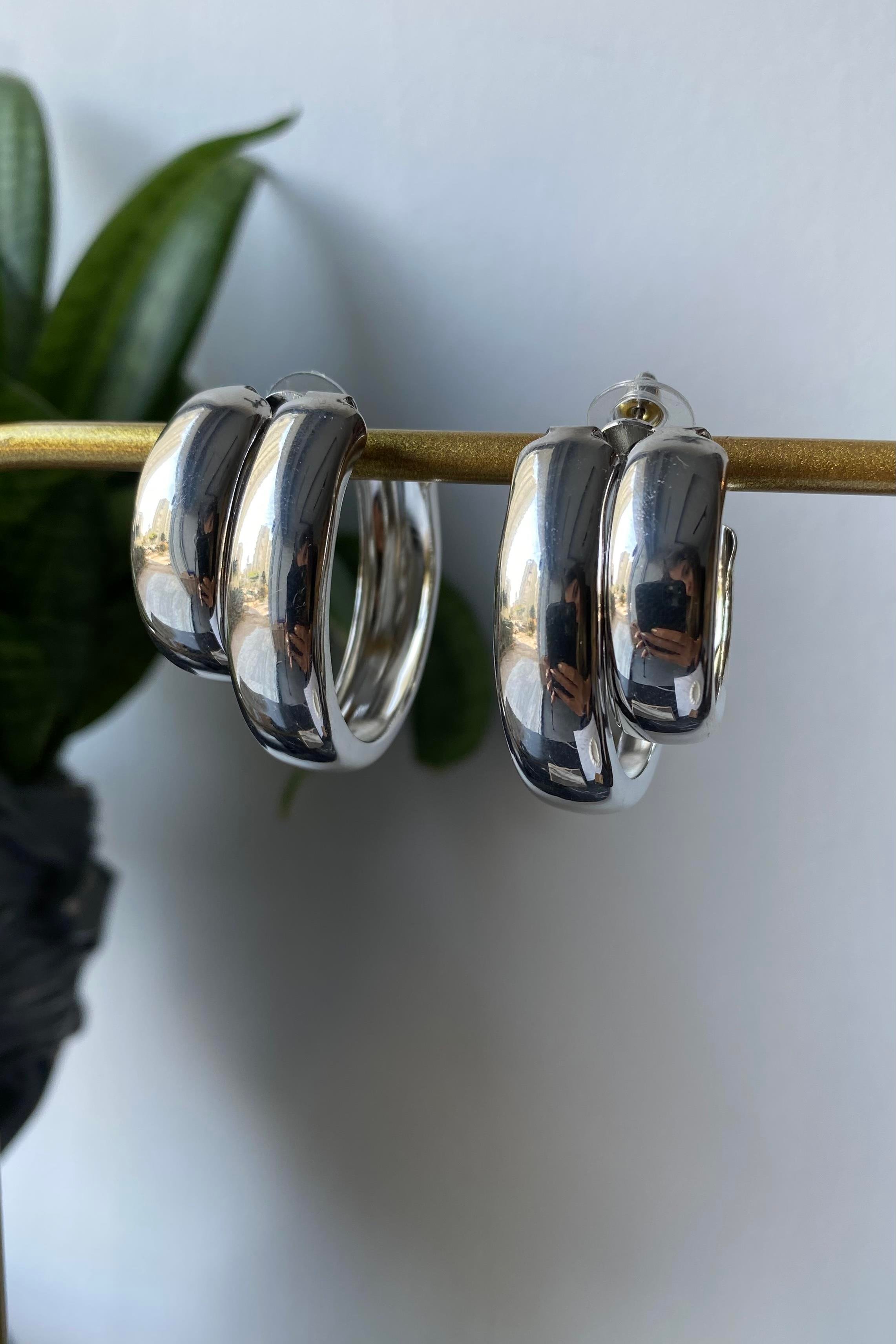 İKİ BOY GÖRÜNÜMLÜ KÜPE