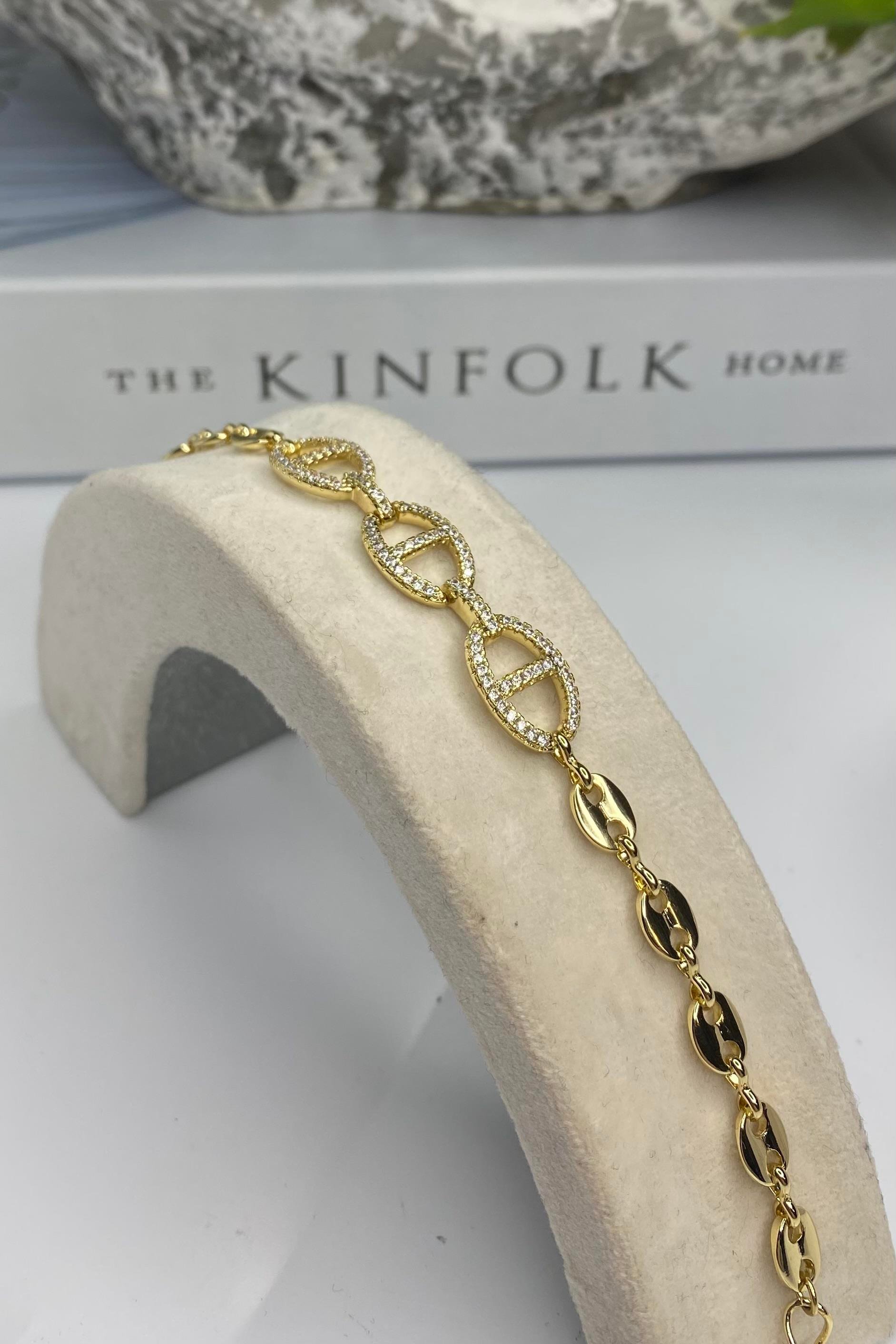 IZGARA TAŞLI BİLEZİK