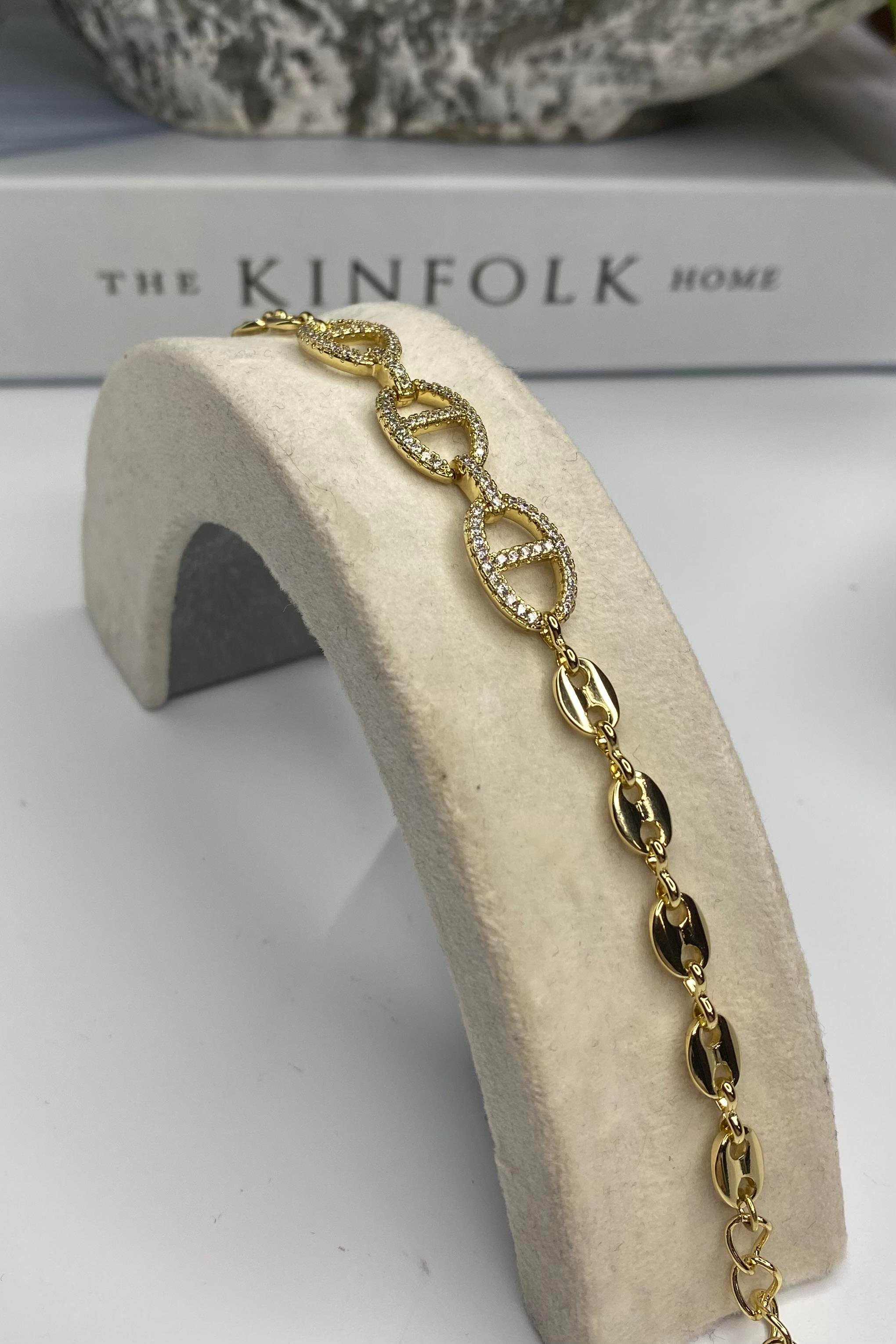 IZGARA TAŞLI BİLEZİK