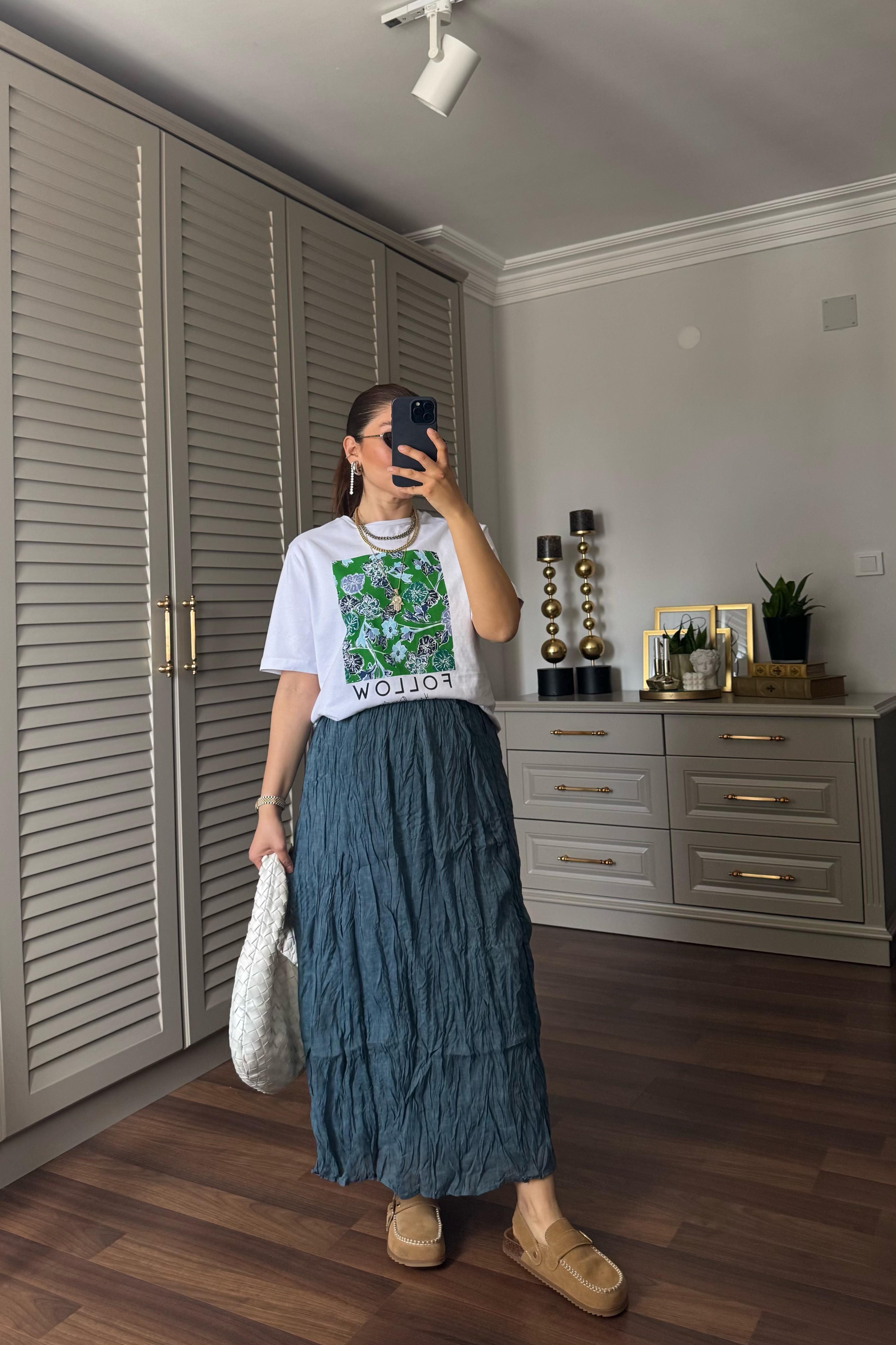 KIRIŞIK MAXİ BOY ETEK