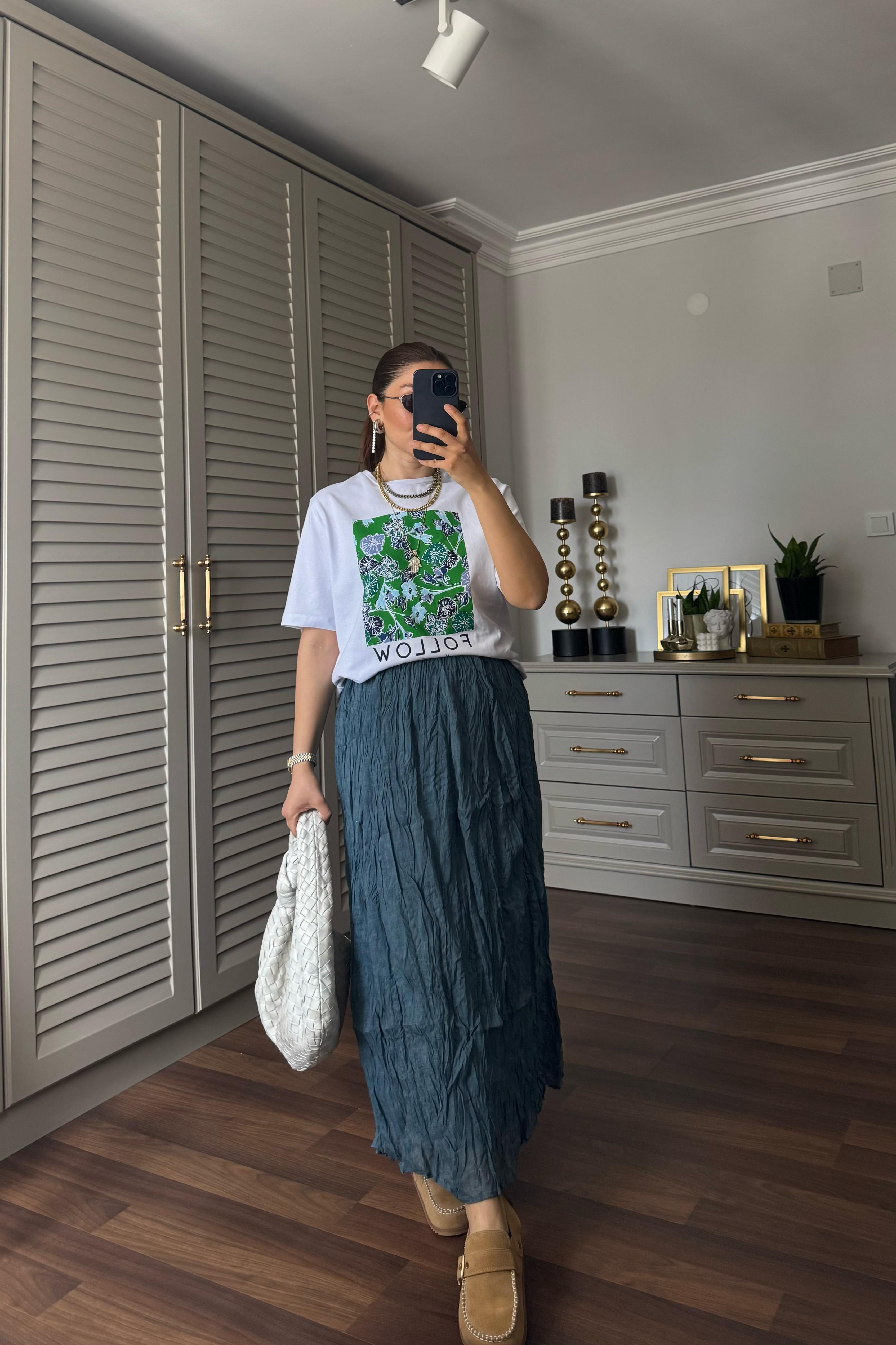 KIRIŞIK MAXİ BOY ETEK