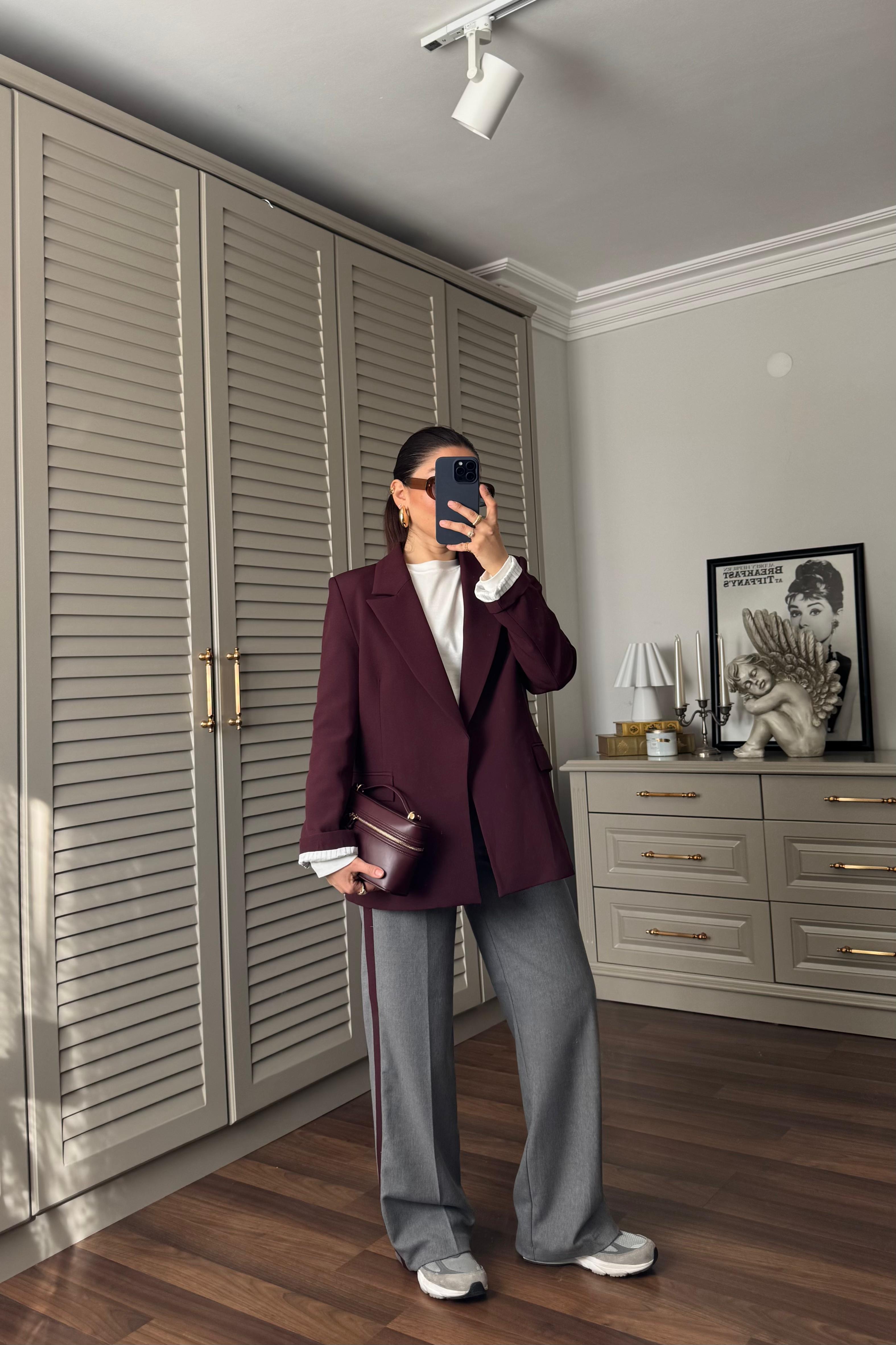 KOLLARI KIVIRMALI BLAZER CEKET/9134