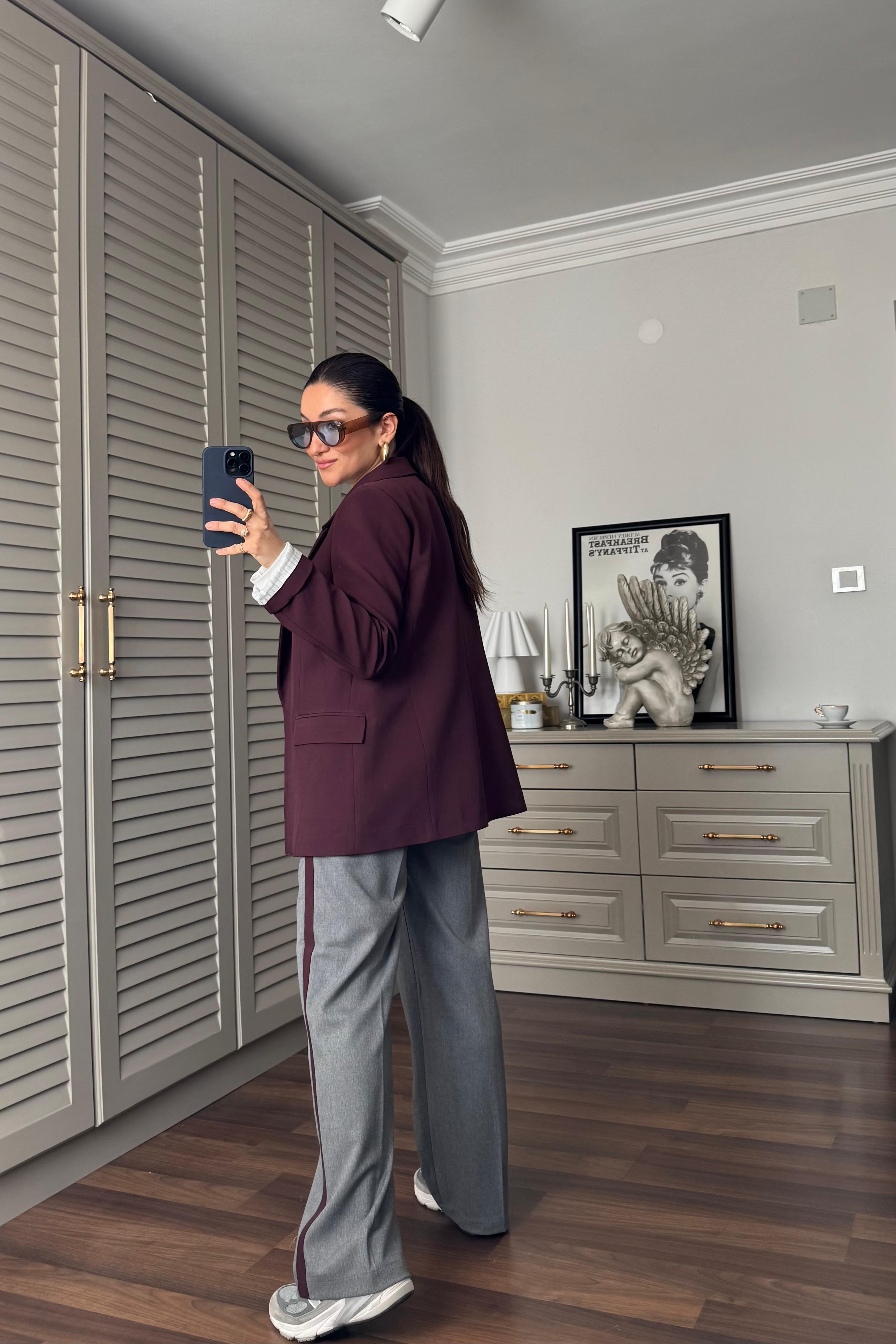 KOLLARI KIVIRMALI BLAZER CEKET/9134