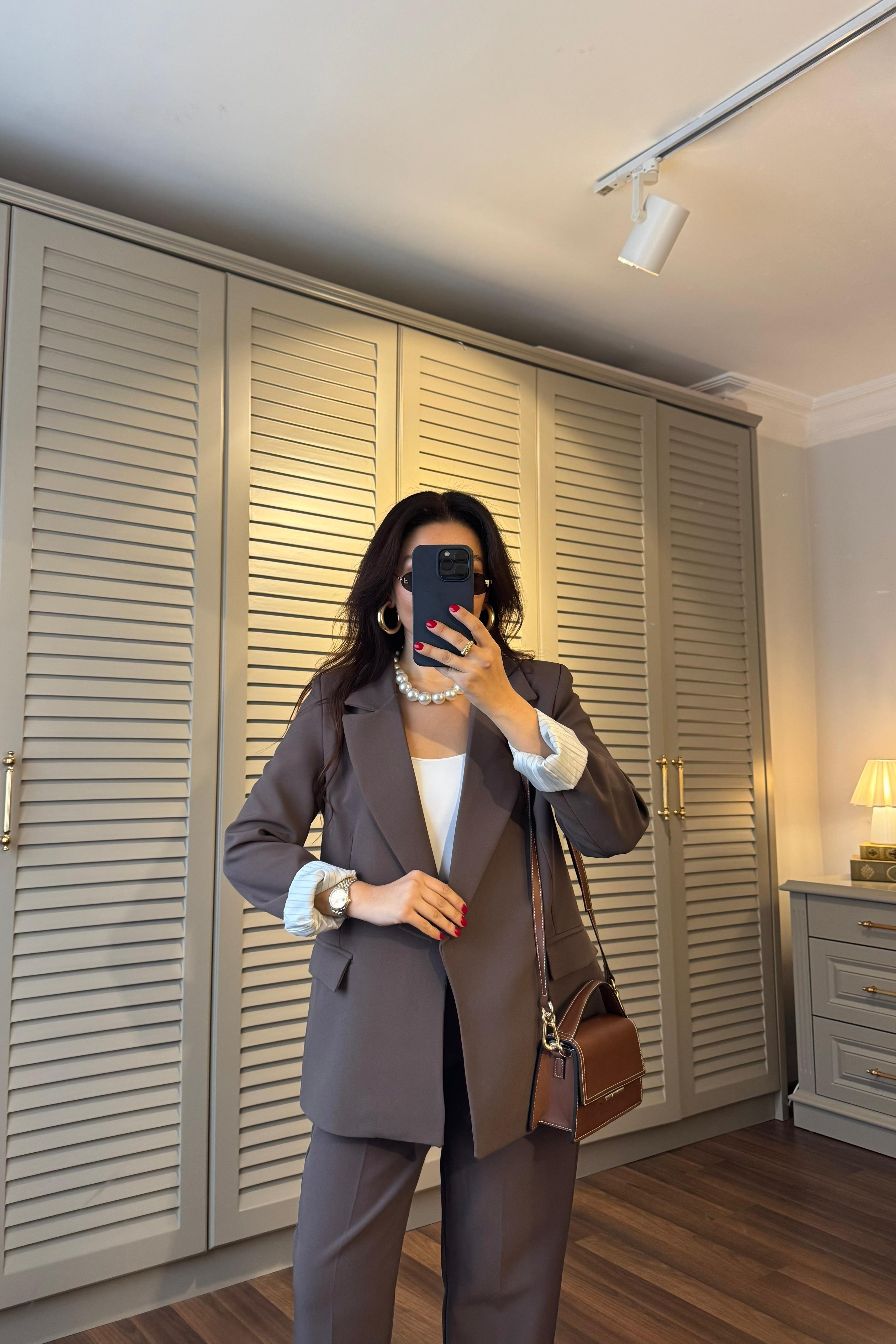 KOLLARI KIVIRMALI BLAZER CEKET/9134