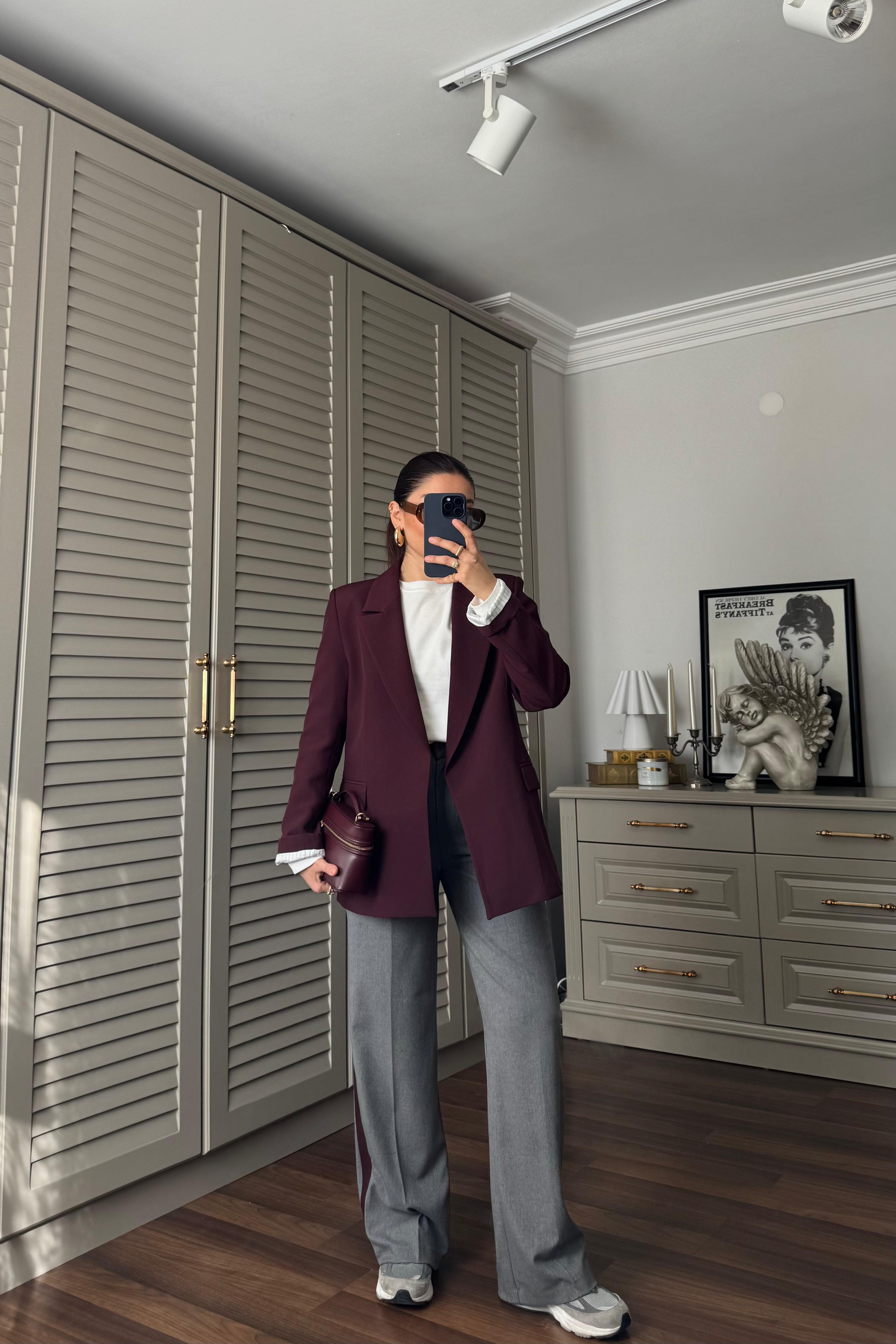 KOLLARI KIVIRMALI BLAZER CEKET/9134
