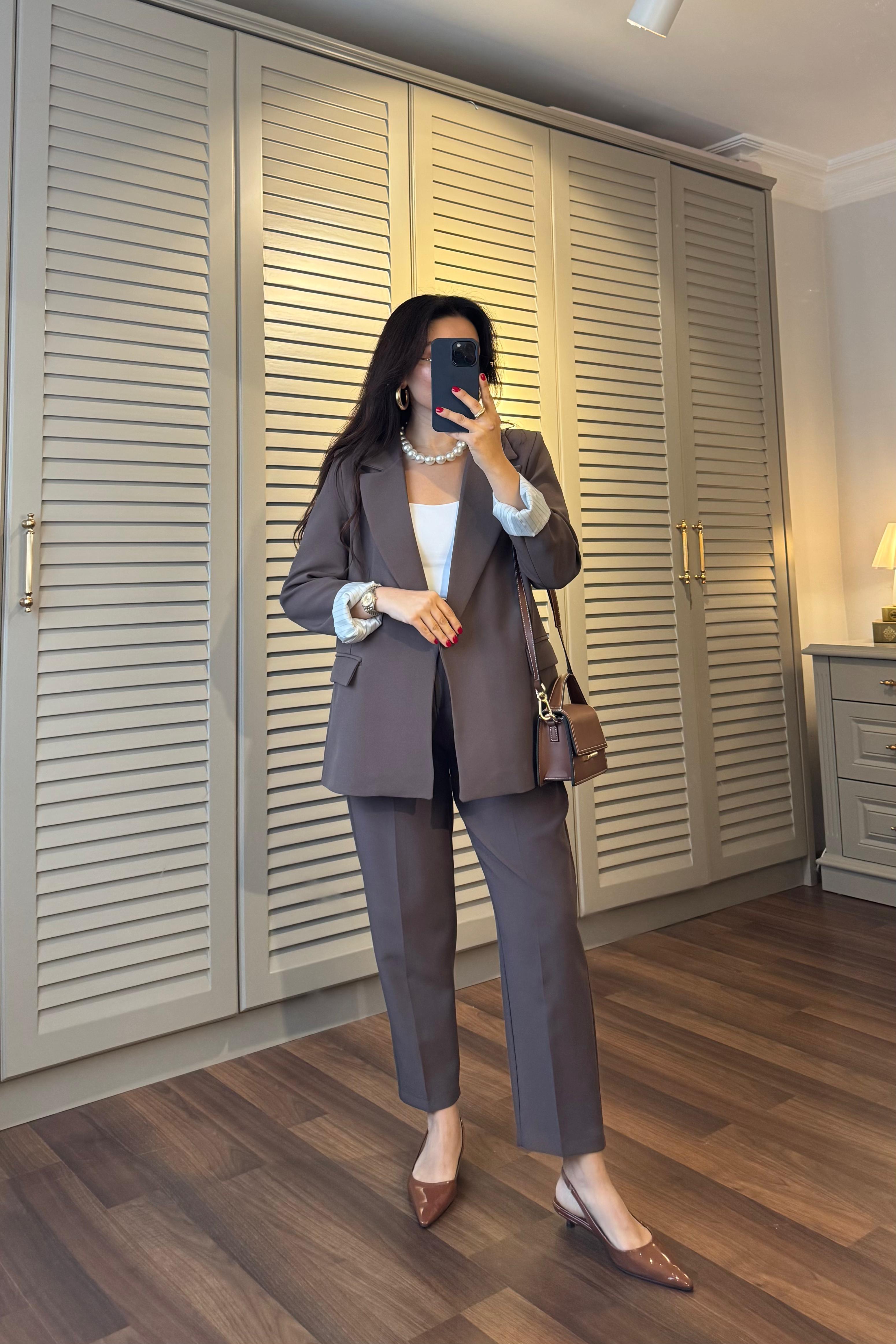 KOLLARI KIVIRMALI BLAZER CEKET/9134