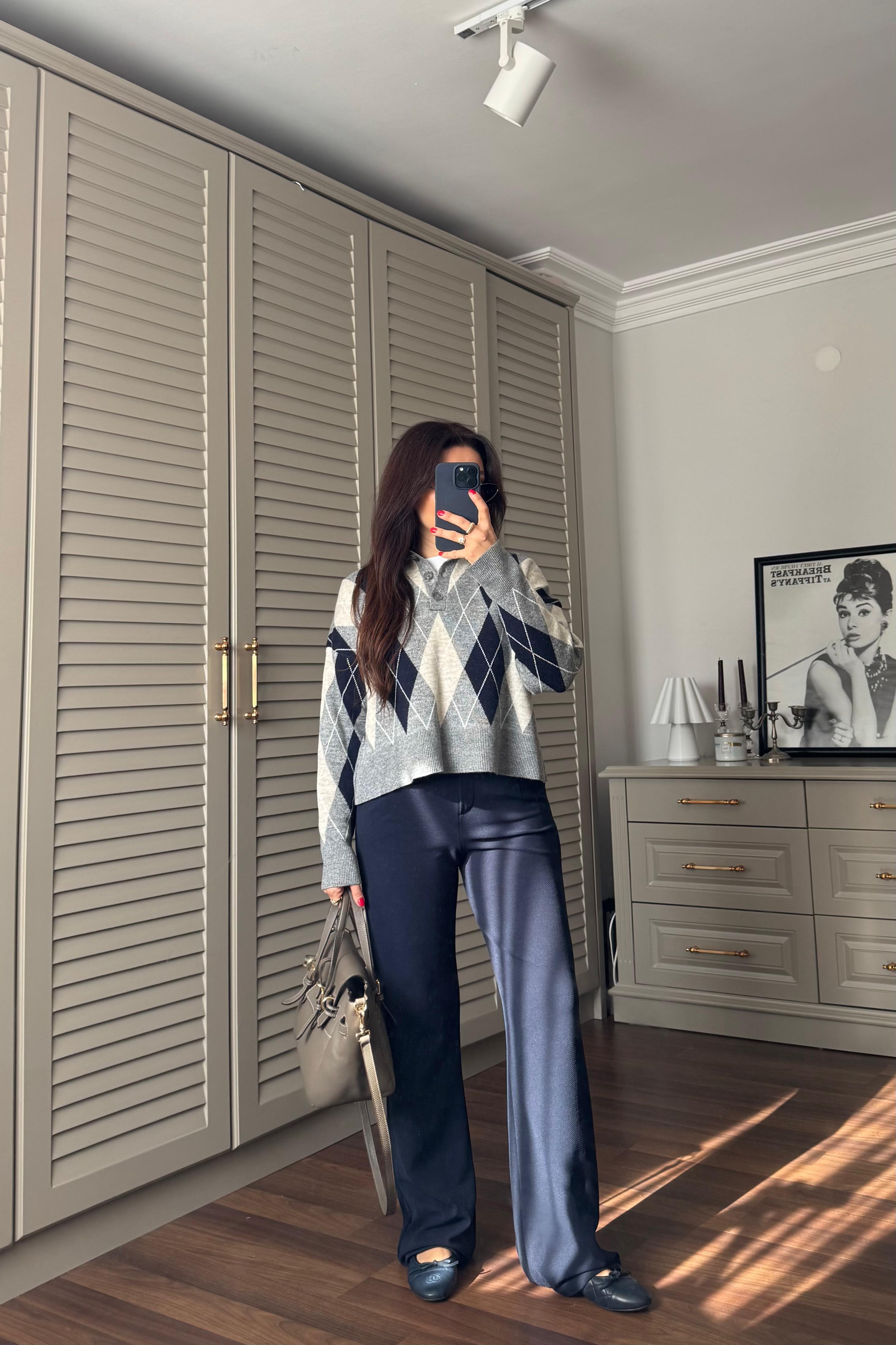 KREP KUMAŞ CIRTLI  PALAZZO PANTOLON/K038