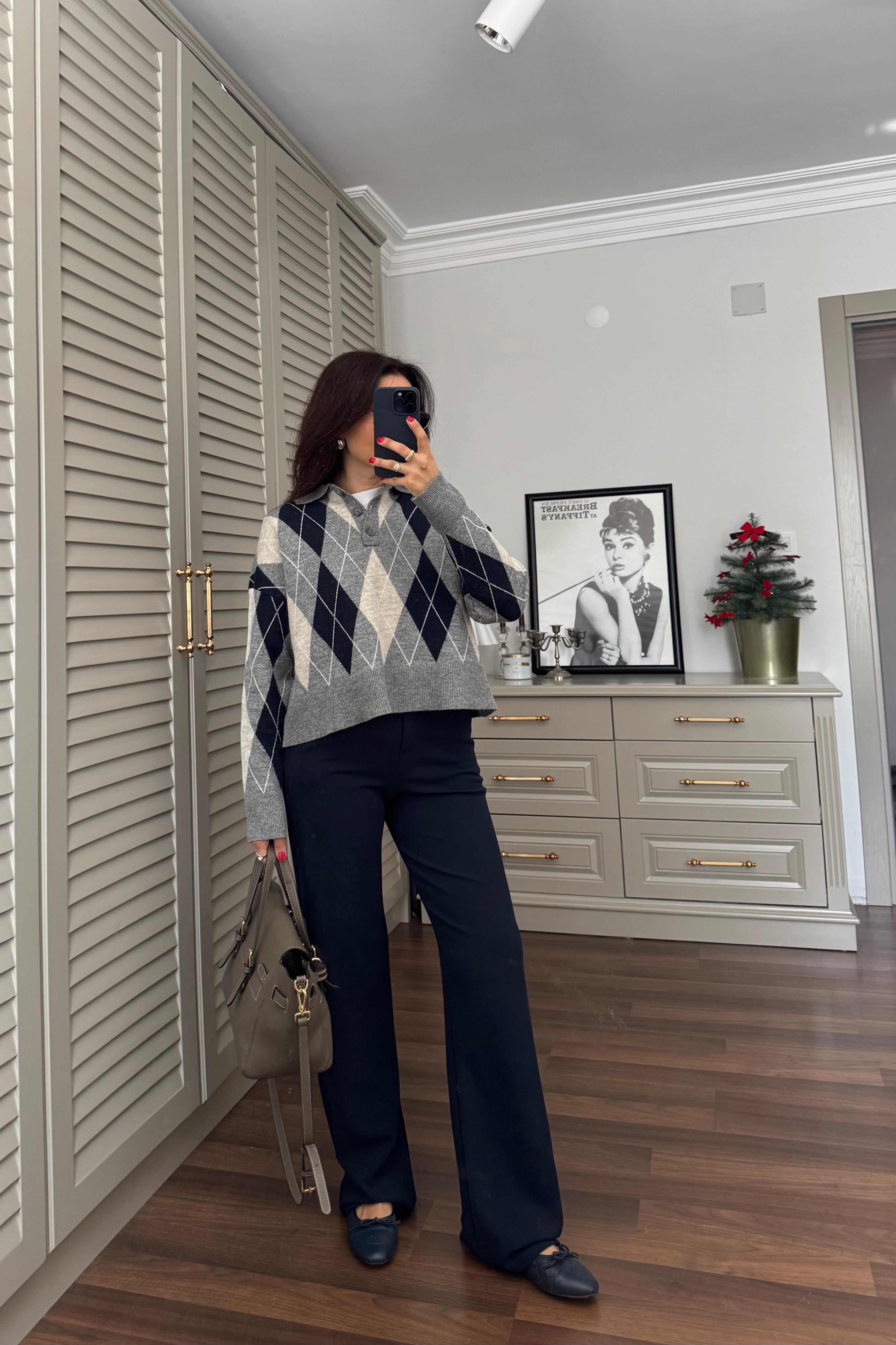 KREP KUMAŞ CIRTLI  PALAZZO PANTOLON/K038