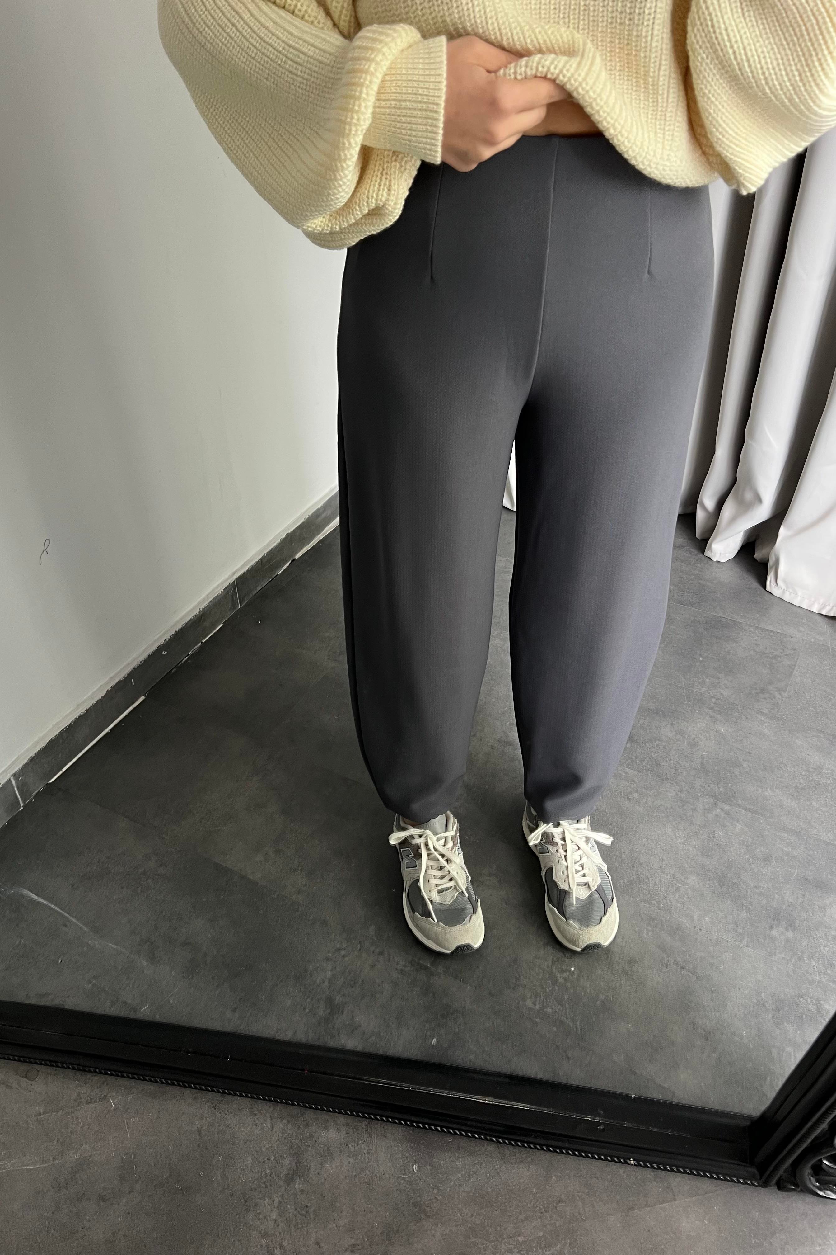KREP KUMAŞ ŞALVAR PANTOLON/Y015