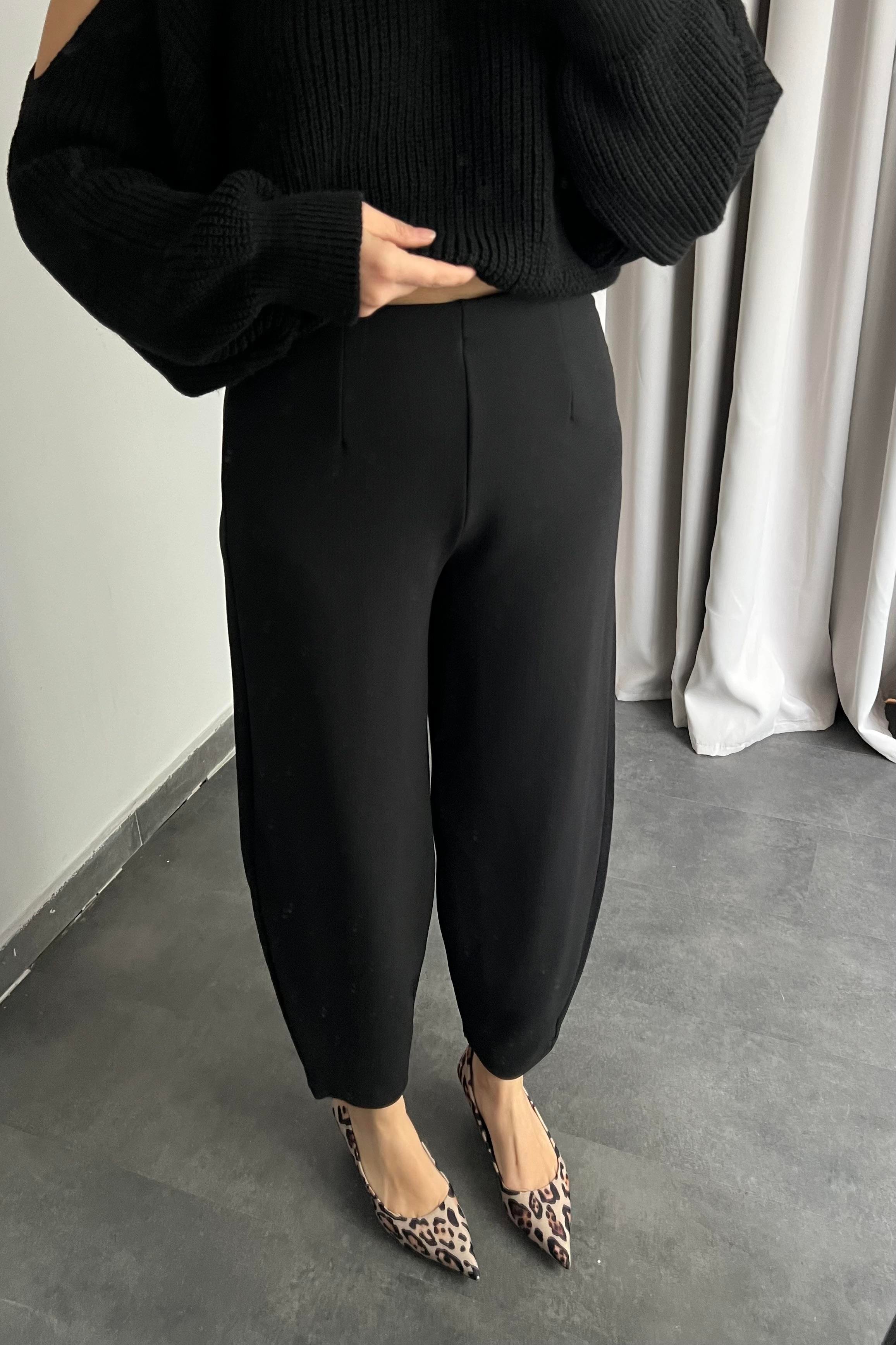 KREP KUMAŞ ŞALVAR PANTOLON/Y015