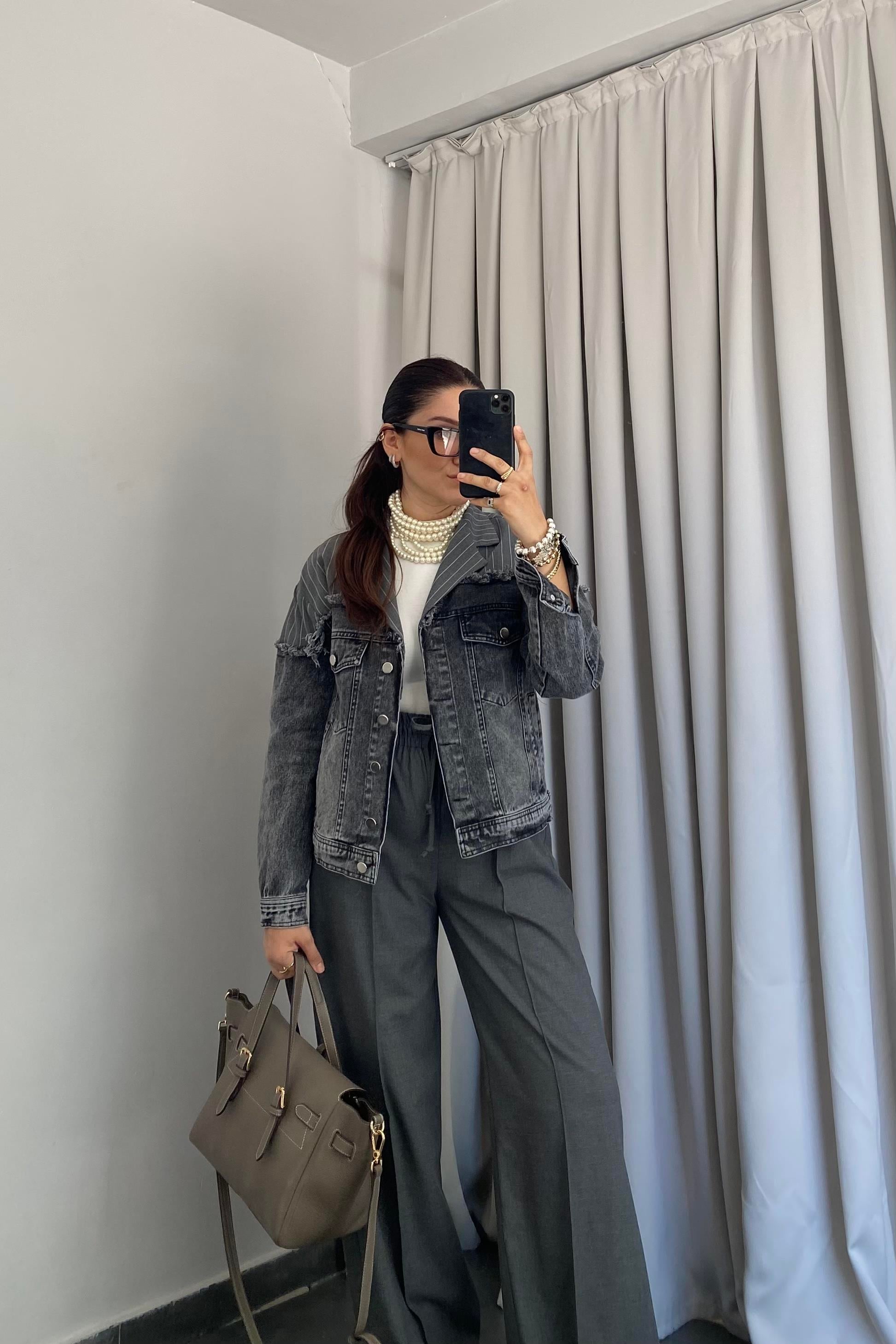 KUMAŞ MİXLİ DENİM CEKET/99448