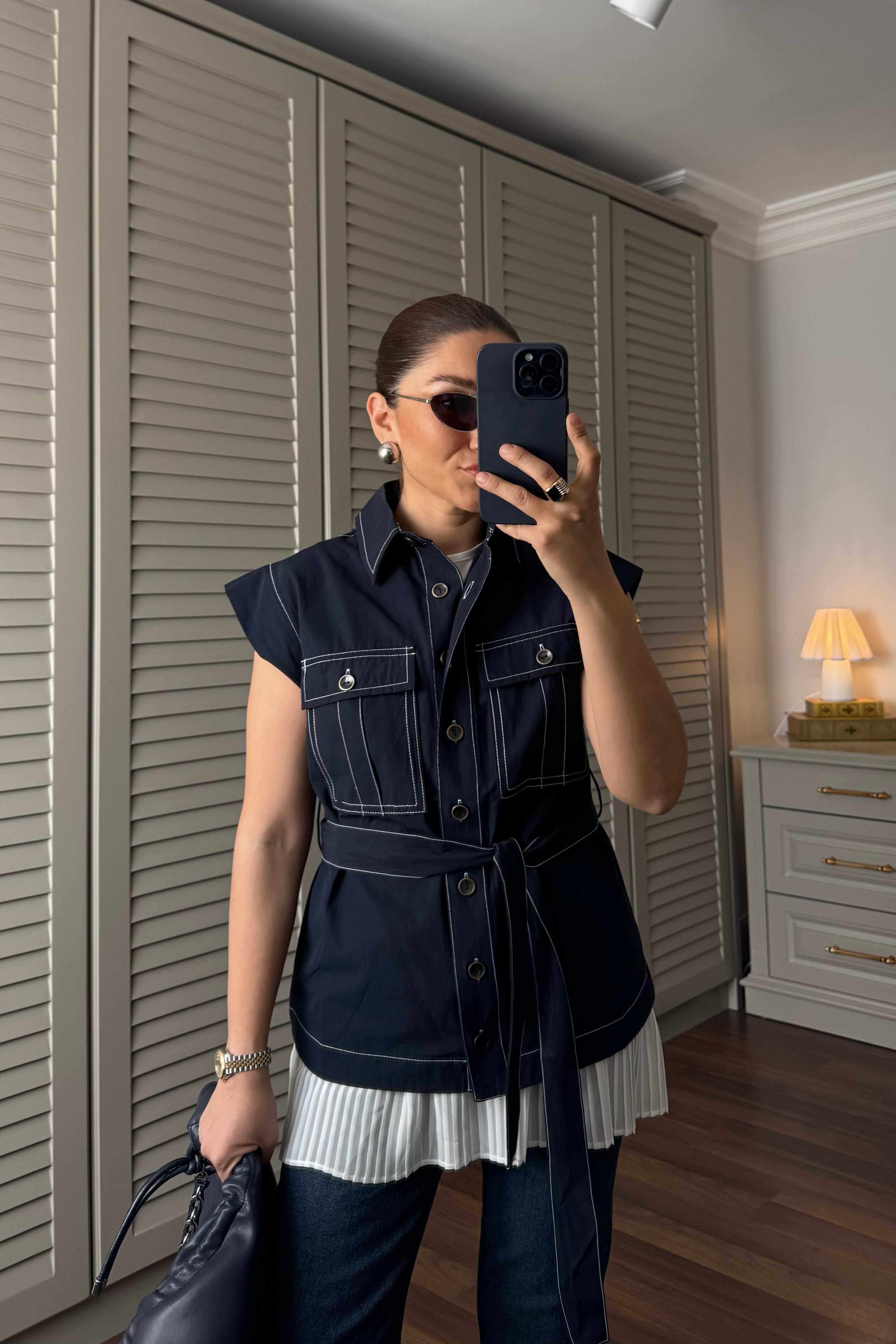 KUŞAKLI YELEK/ 36109