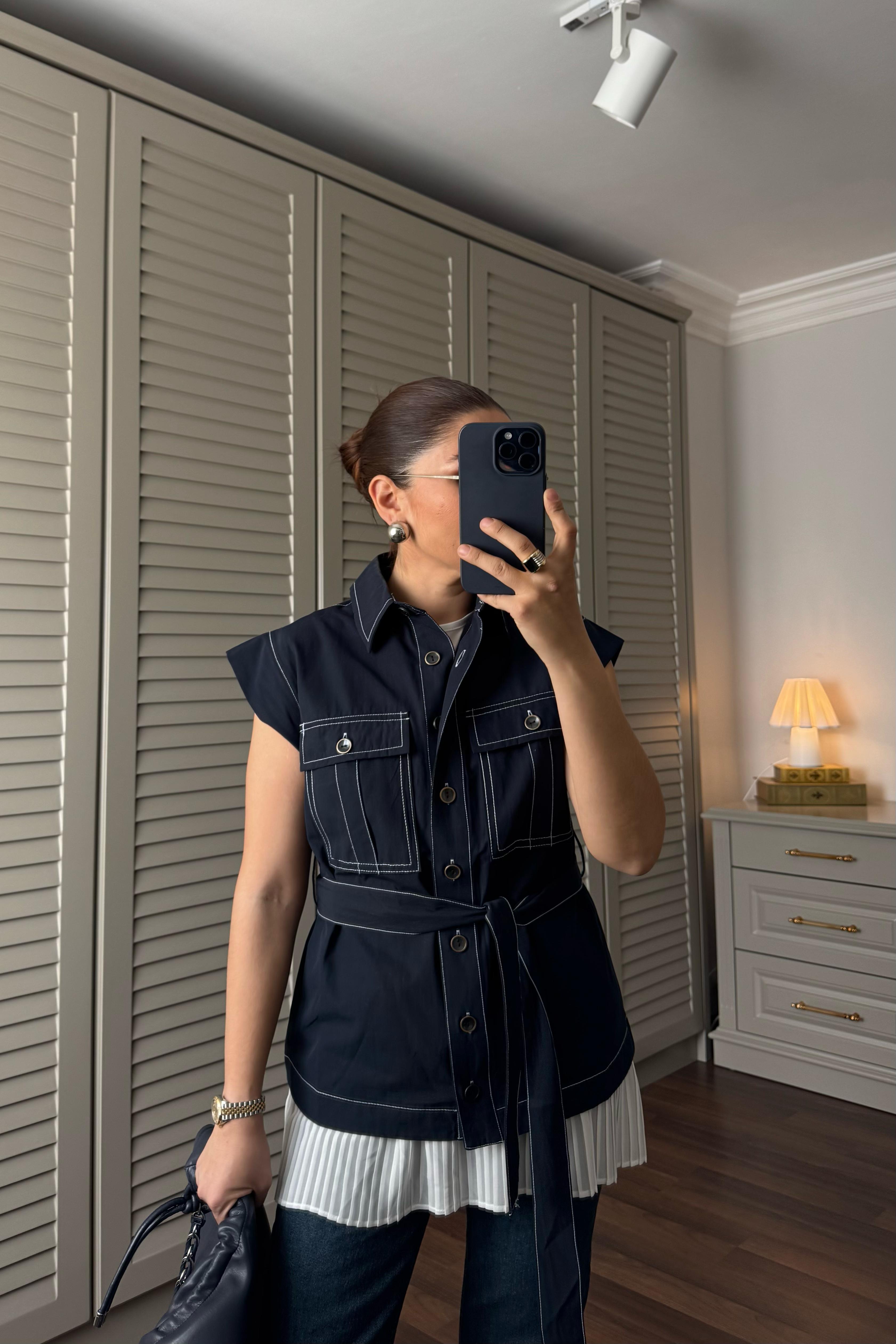 KUŞAKLI YELEK/ 36109