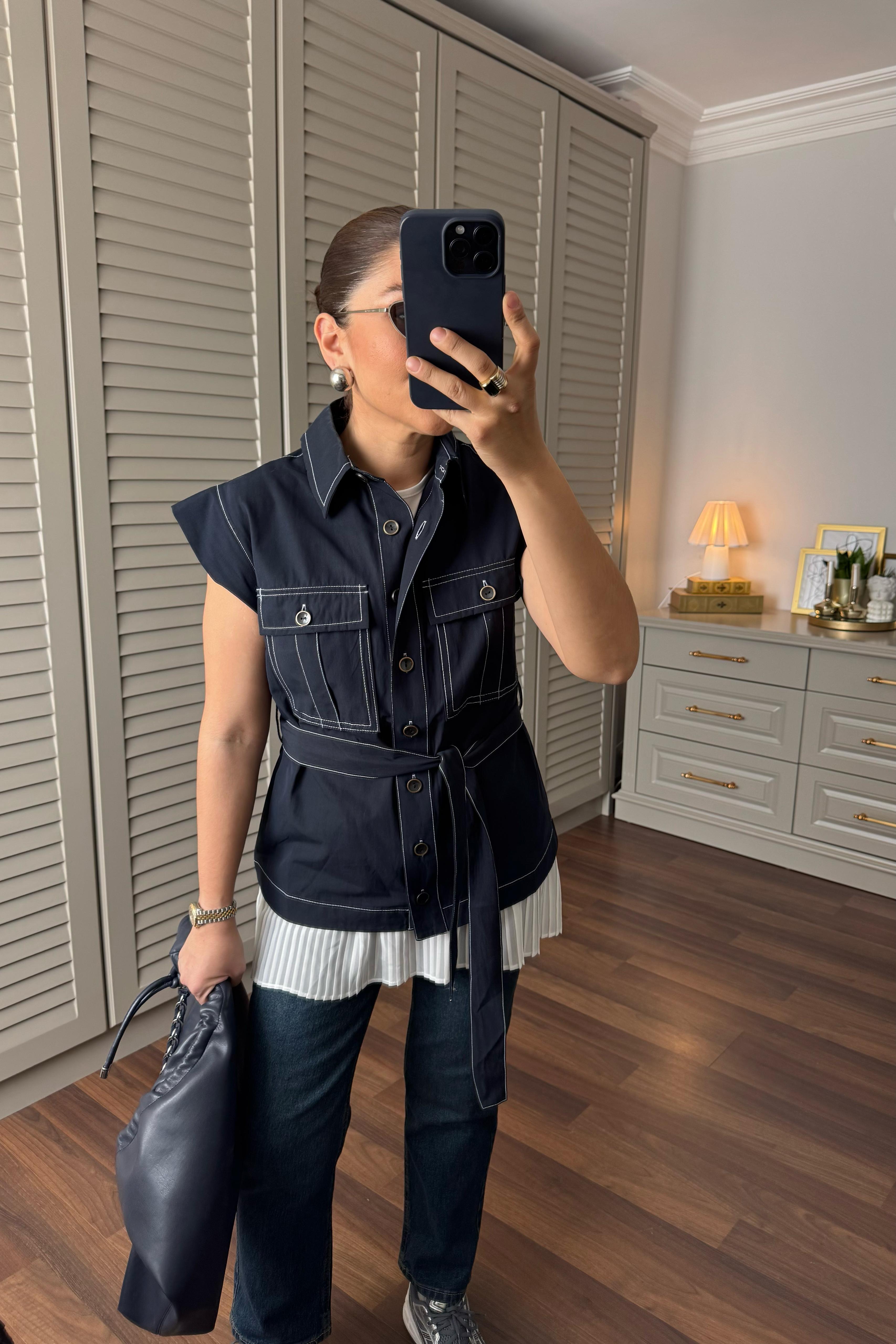 KUŞAKLI YELEK/ 36109