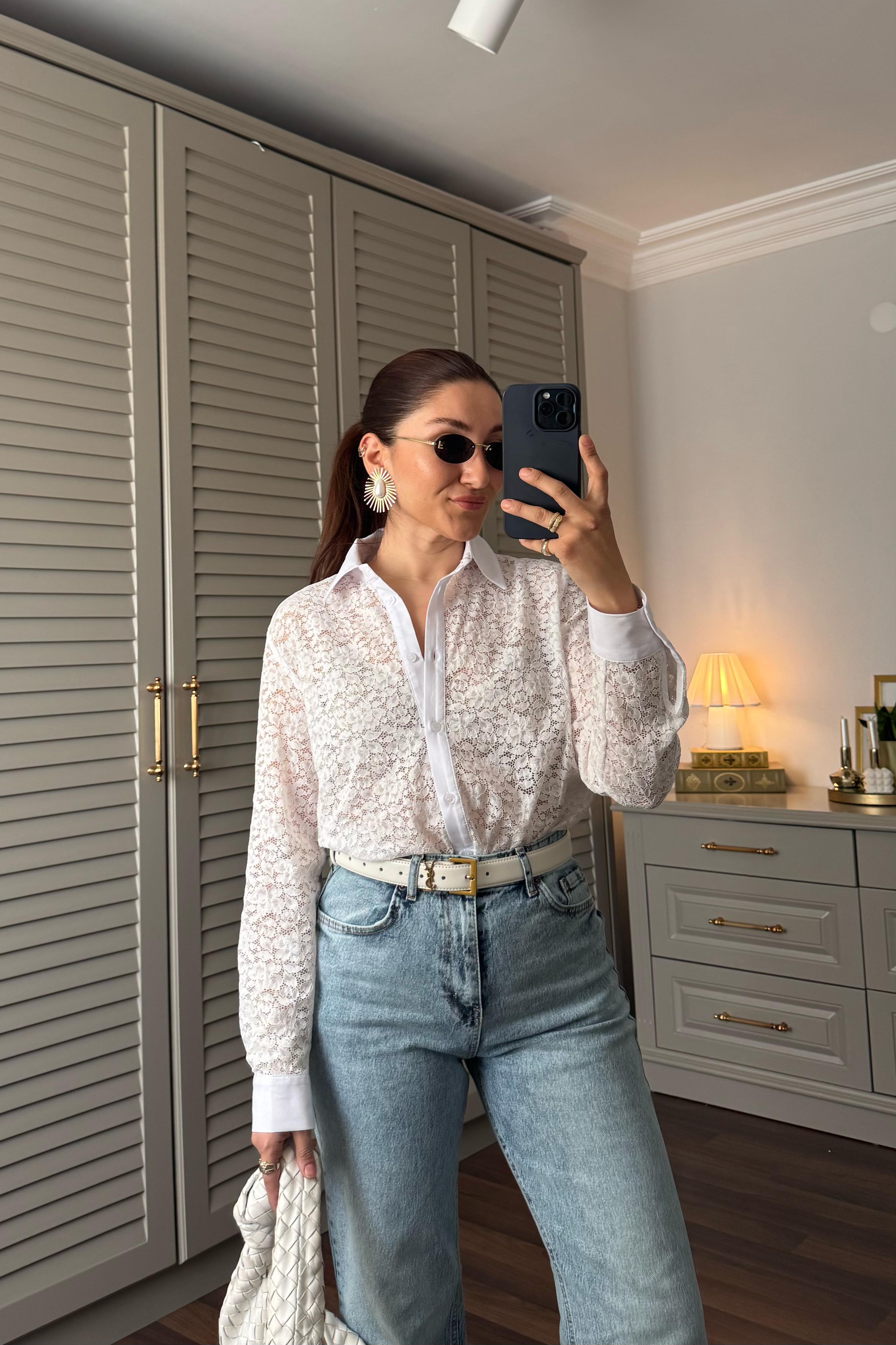 LİKRALI GÜPÜR GÖMLEK